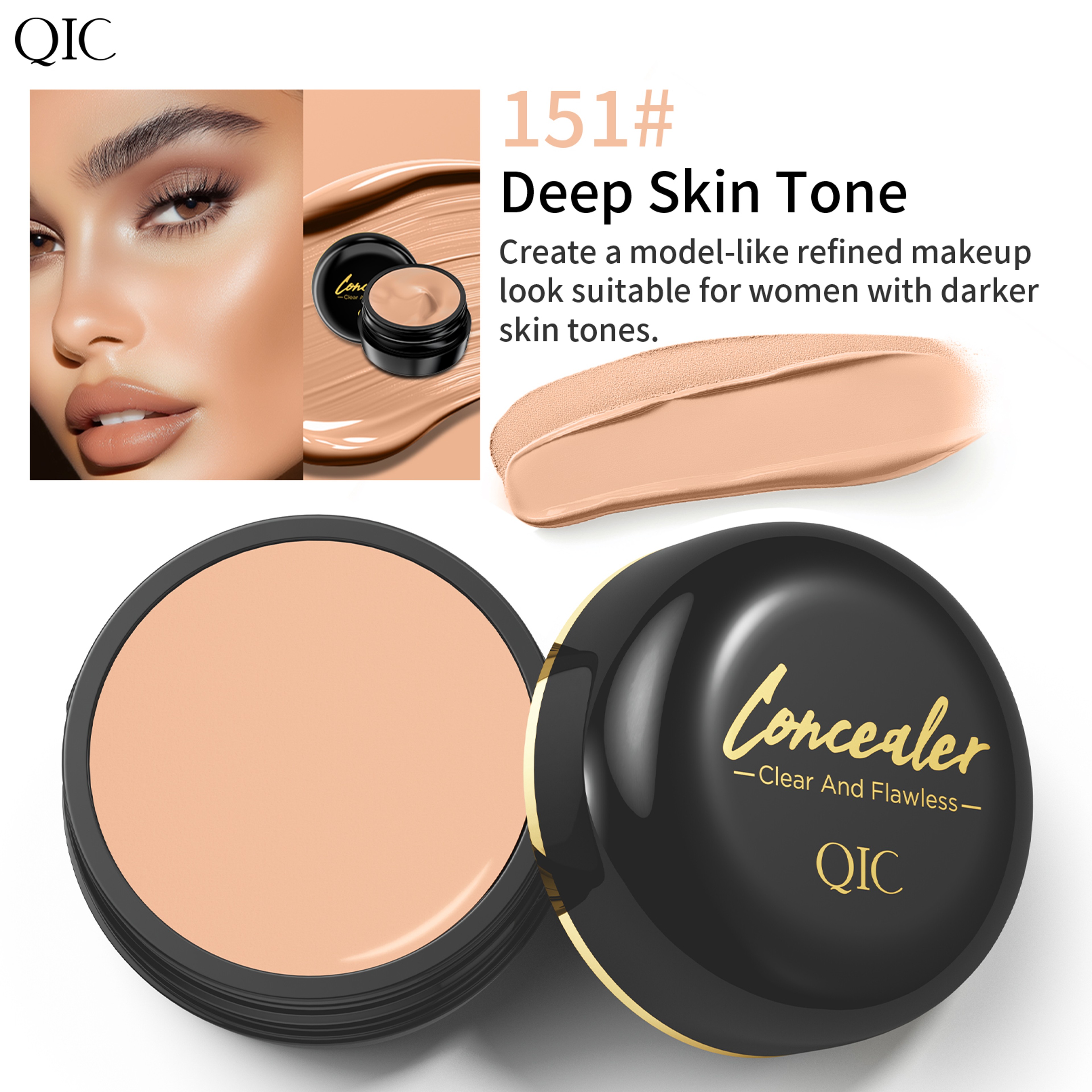 Full Coverage Waterproof Concealer for Tattoos and Scars Natural Finish Foundation for All Skin Tones and Types – view 8