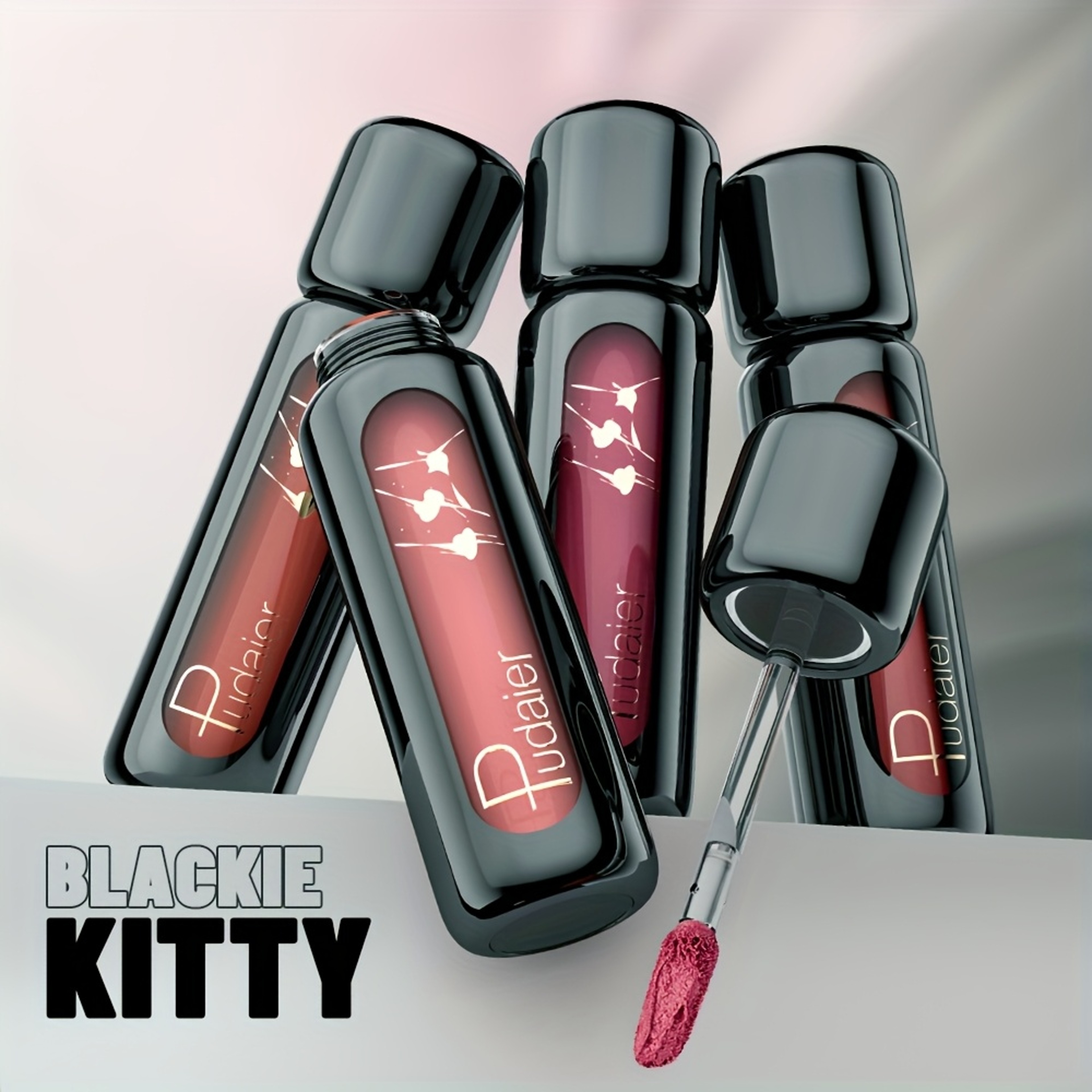 NonStick Matte Velvet Lip Gloss Highly Saturated Liquid Lip Mud Long Lasting Suitable For All Skin  3