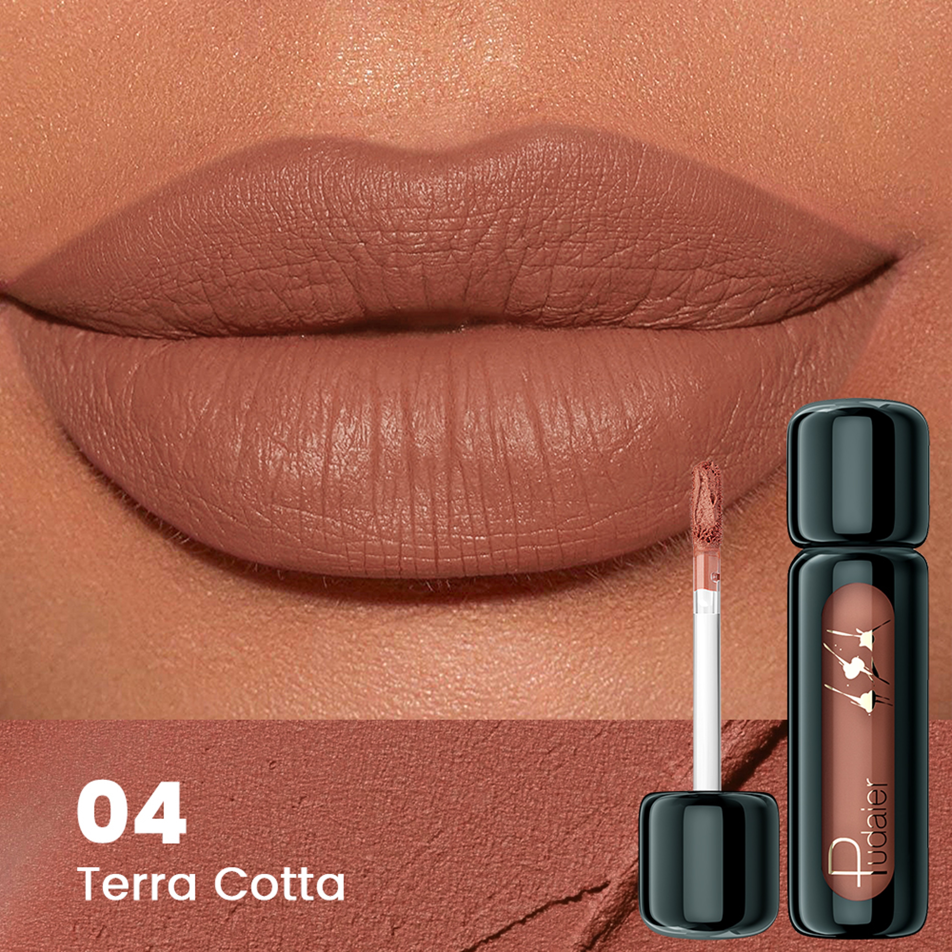 NonStick Matte Velvet Lip Gloss Highly Saturated Liquid Lip Mud Long Lasting Suitable For All Skin  9