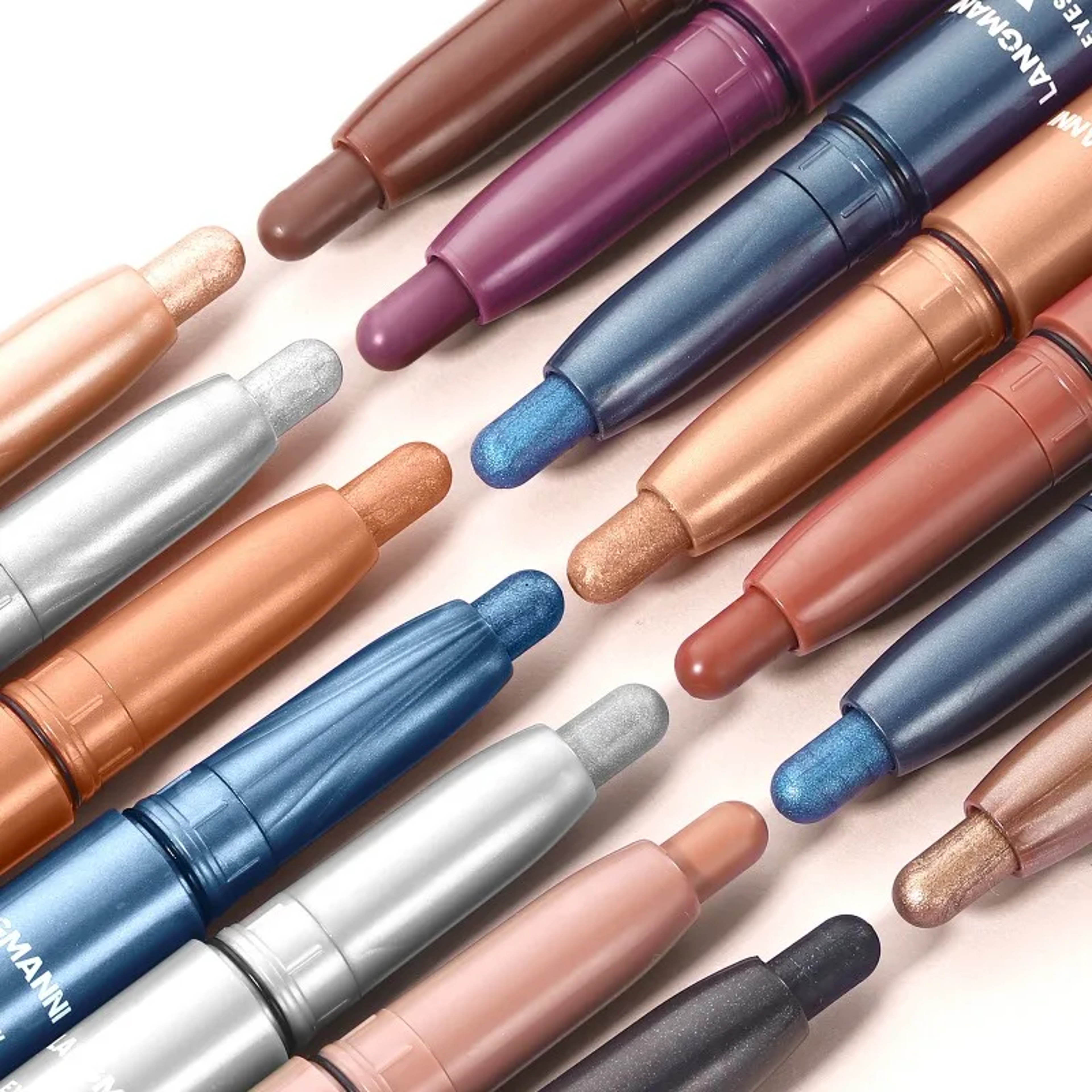 Waterproof Smoky Dark Black Eyeshadow Pencil Stick Matte Metallic Pearlescent Glitter Makeup Tool H 1