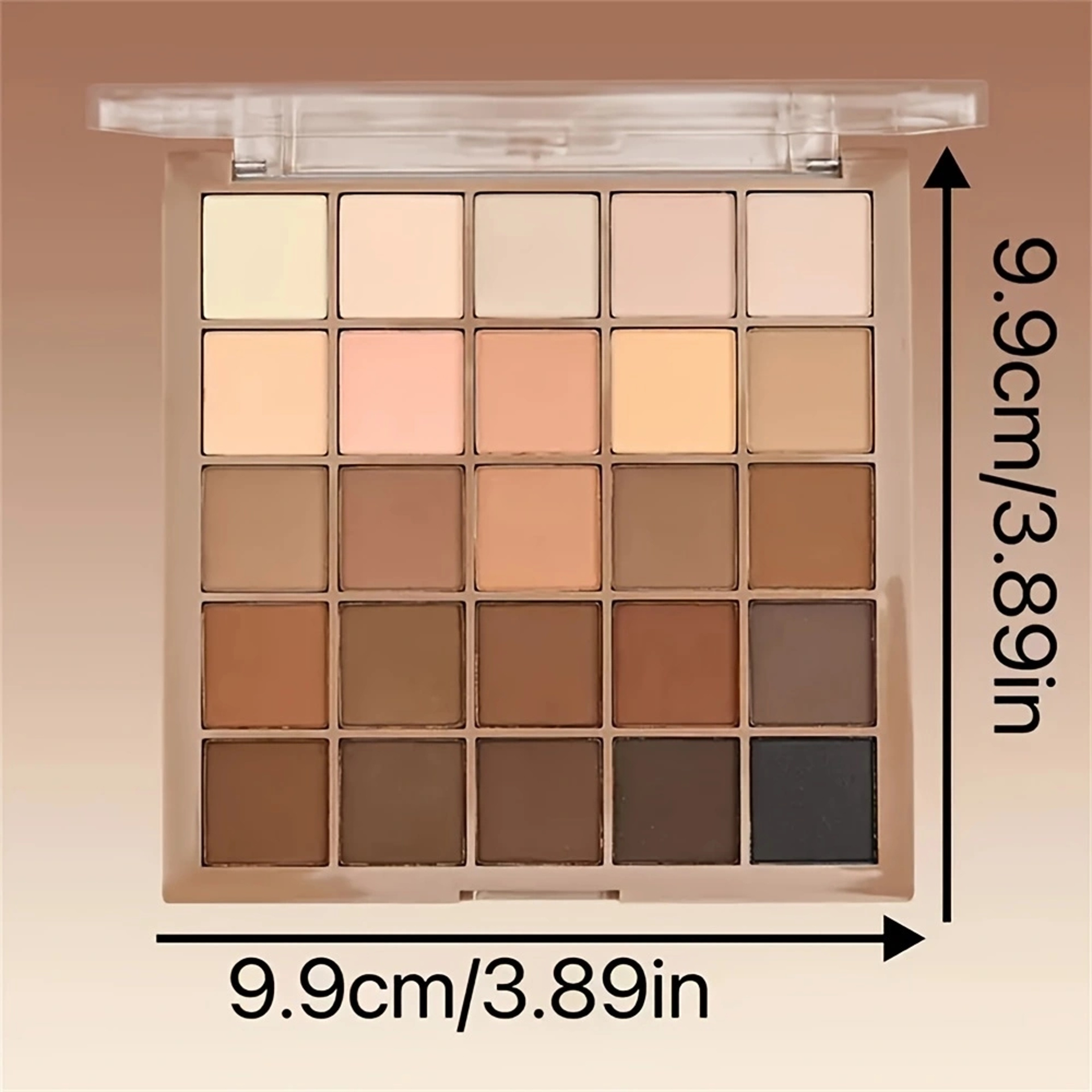 Neutral Gray And Brown Color Eyeshadow Palette Coffee Chocolate Shades Create Natural Makeup Look 4
