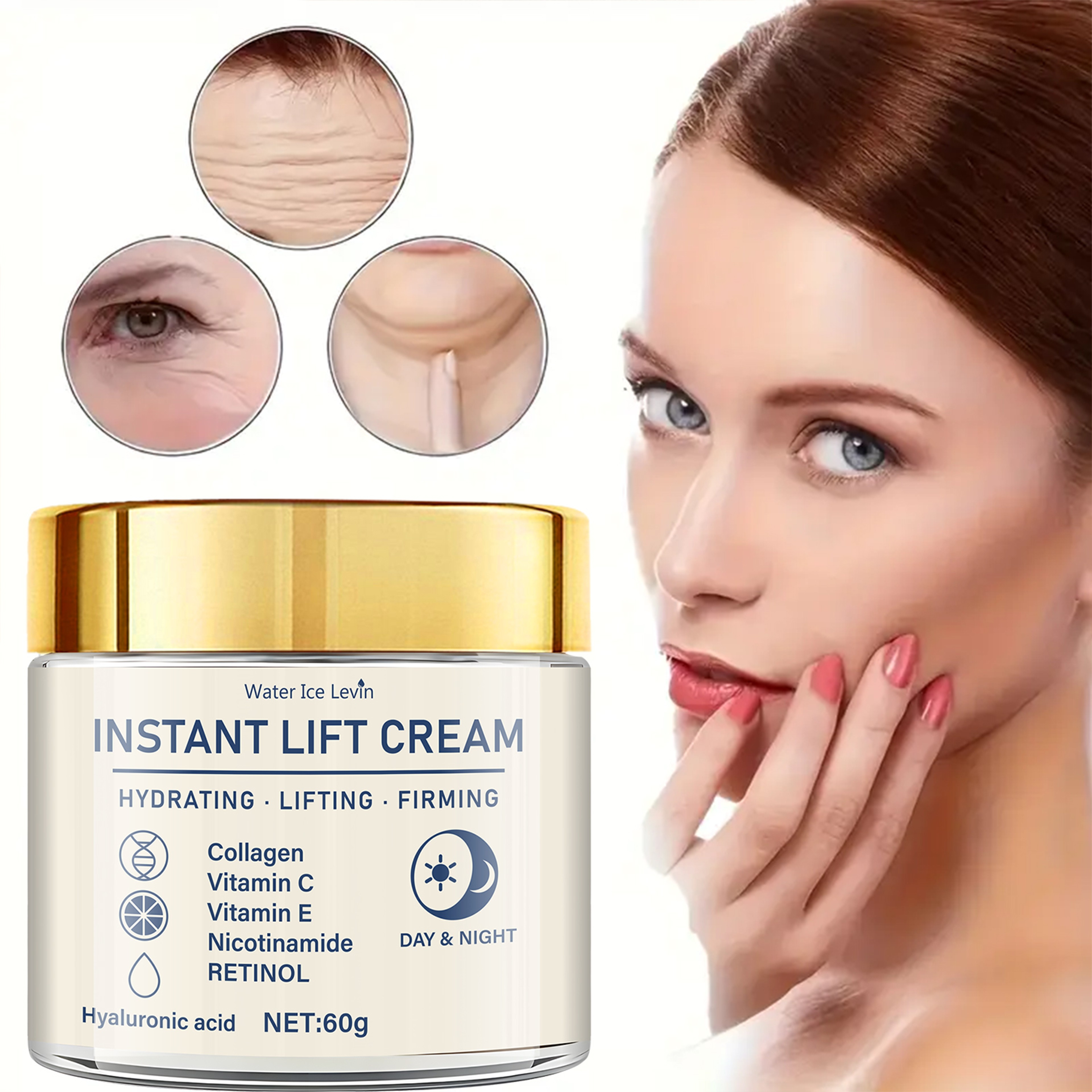 Hyaluronic Acid Facial Firming Lifting Cream Retinol For Moisturizing Skin Suitable For Any Skin Fi 3