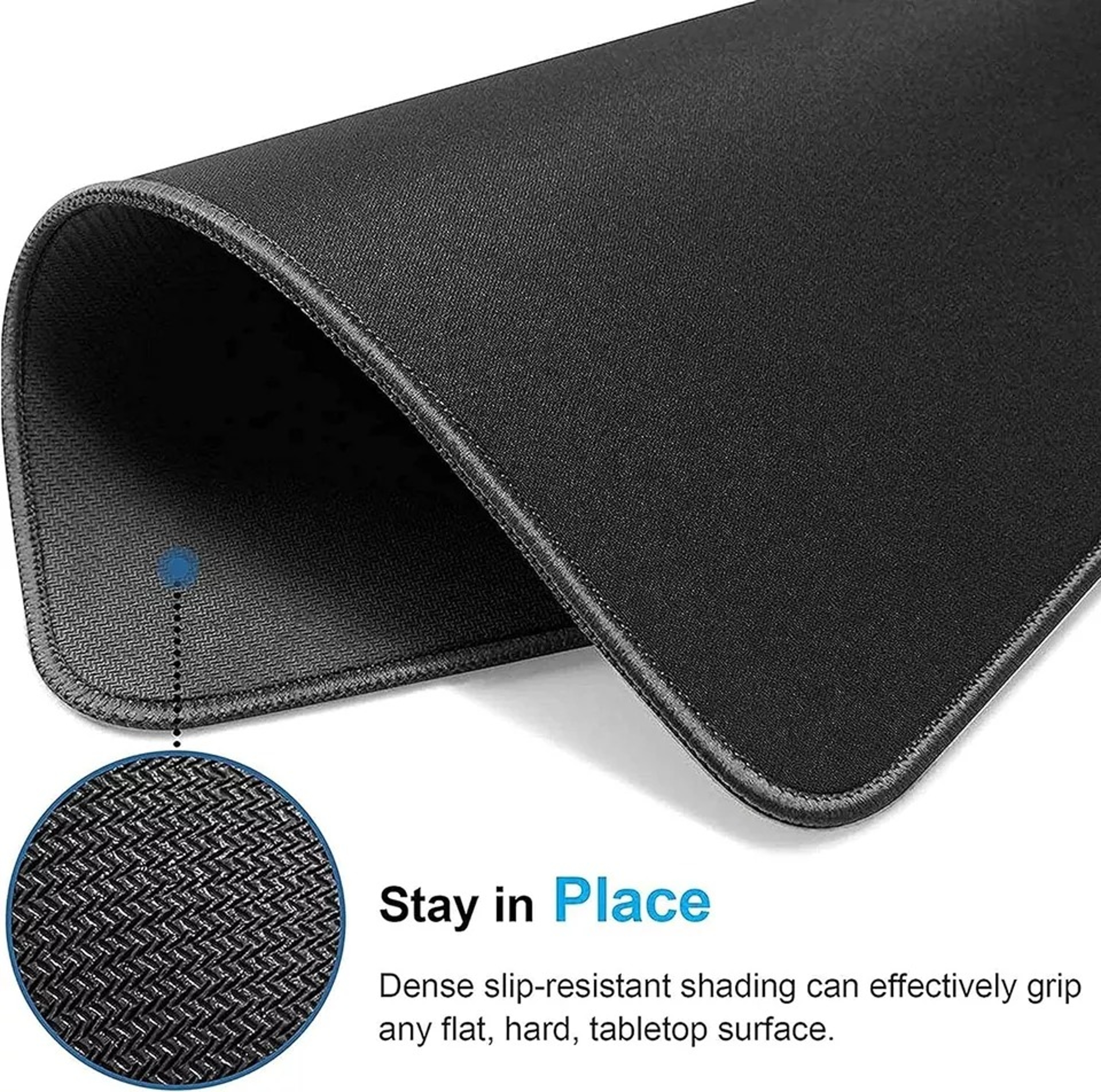 3X NonSlip Mouse Pad Stitched Edge PC Laptop For Computer PC Gaming Rubber Base