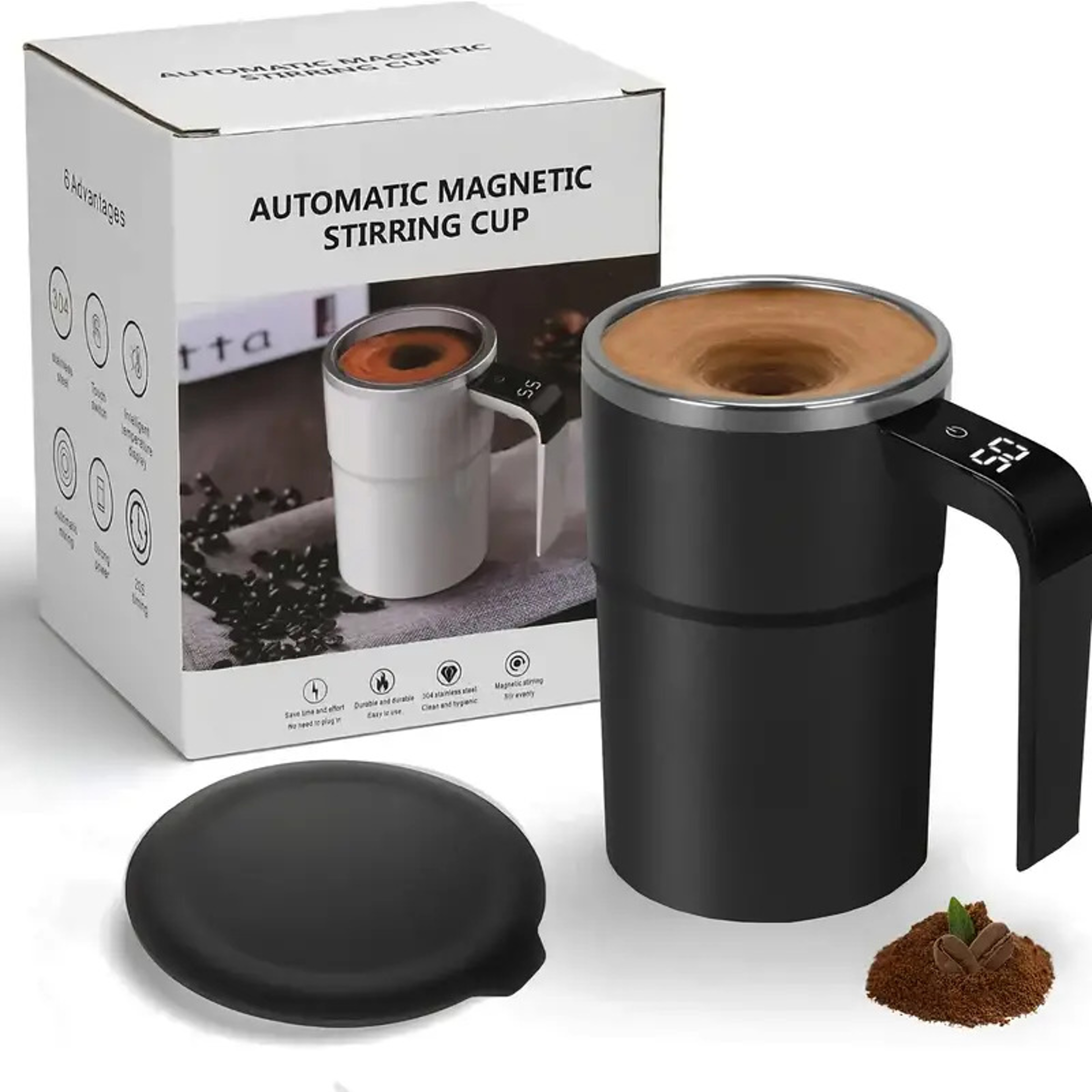 Electric Coffee Self Mixing Mug Rechargeable Waterproof BPAFree Automatic Stirring Cup for Coffee