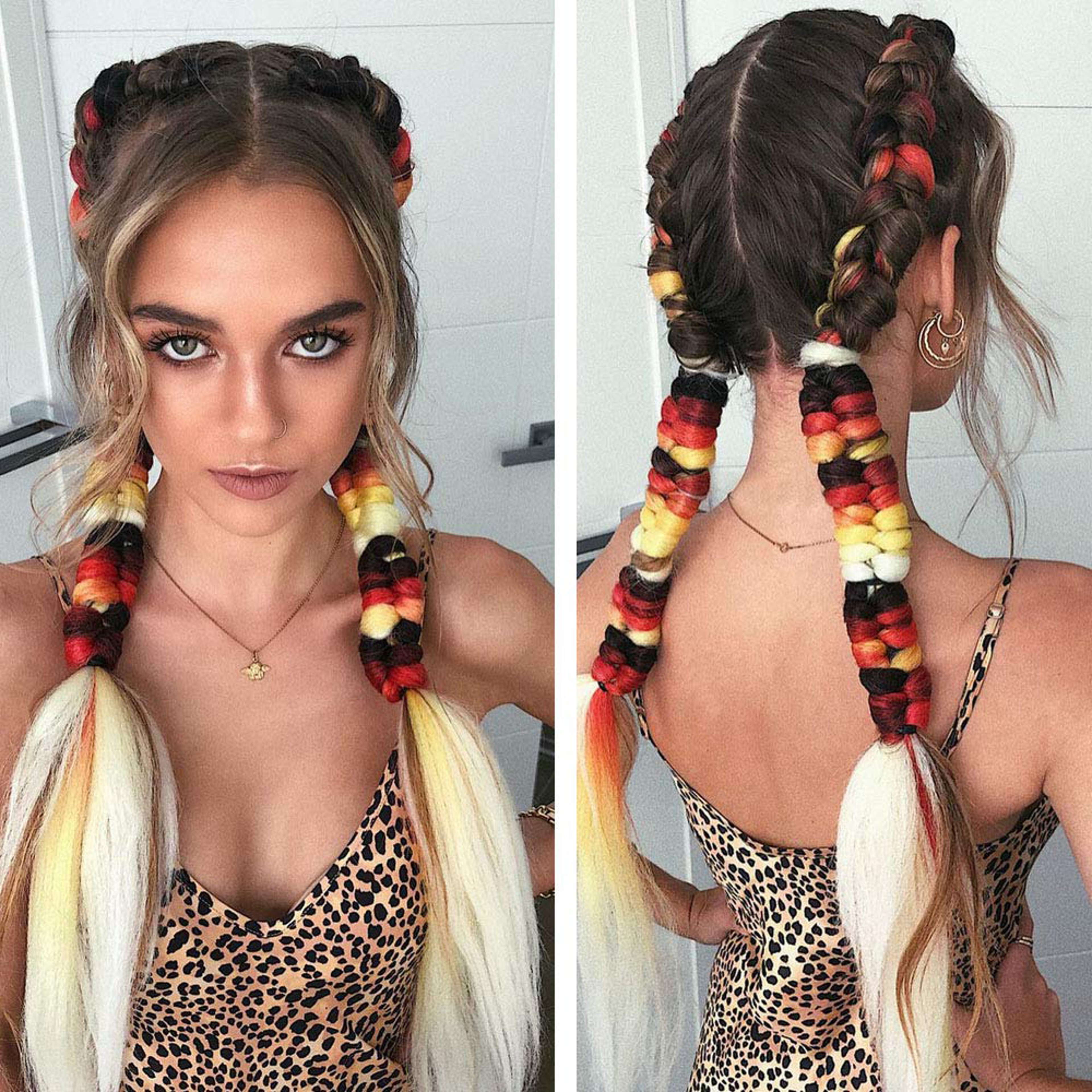 Jumbo Braid Hair Extensions, Ombre Kanekalon Synthetic Yaki Braids for Women, DIY Braiding Hair in Multiple Colors – view 2