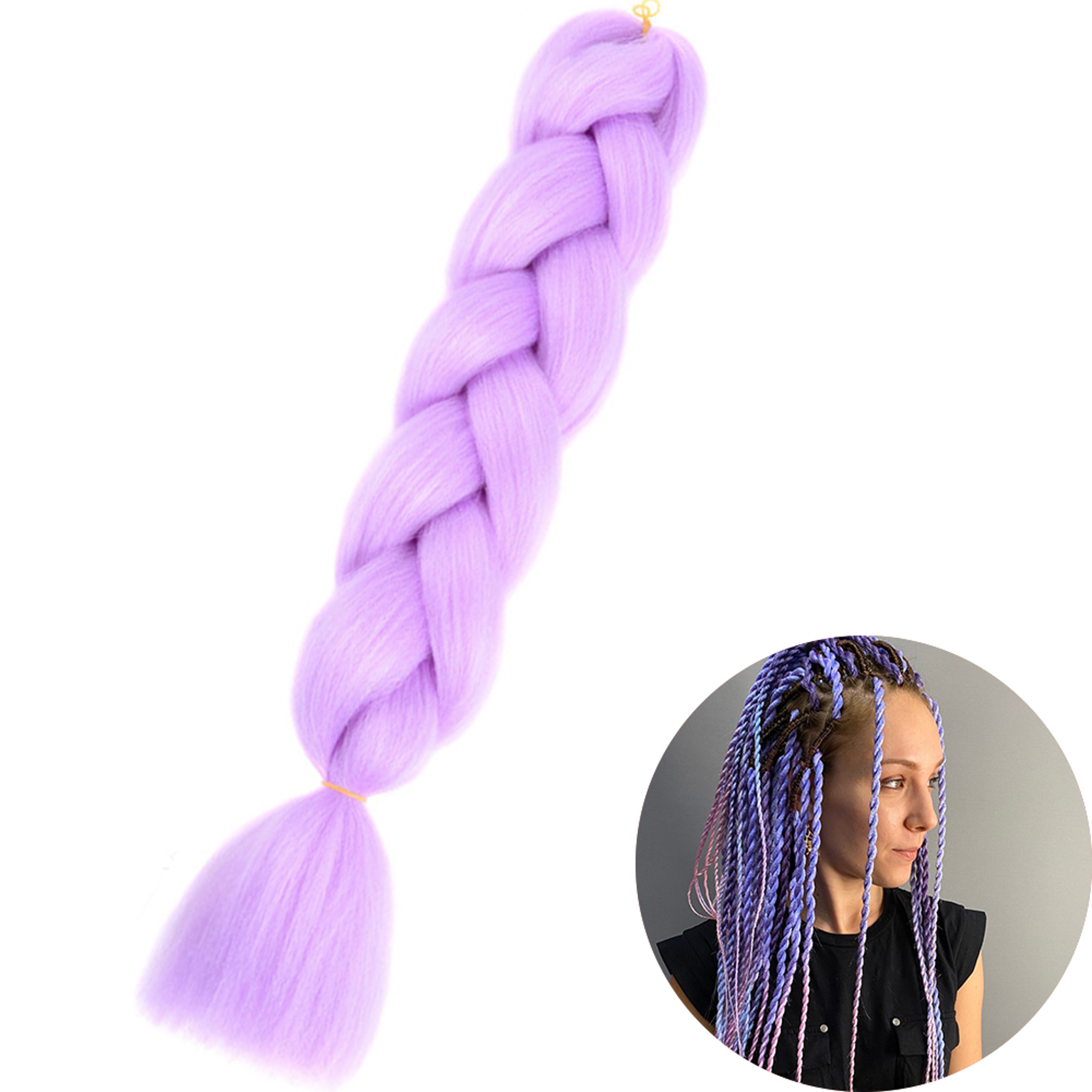 Jumbo Braid Hair Extensions, Ombre Kanekalon Synthetic Yaki Braids for Women, DIY Braiding Hair in Multiple Colors – view 15