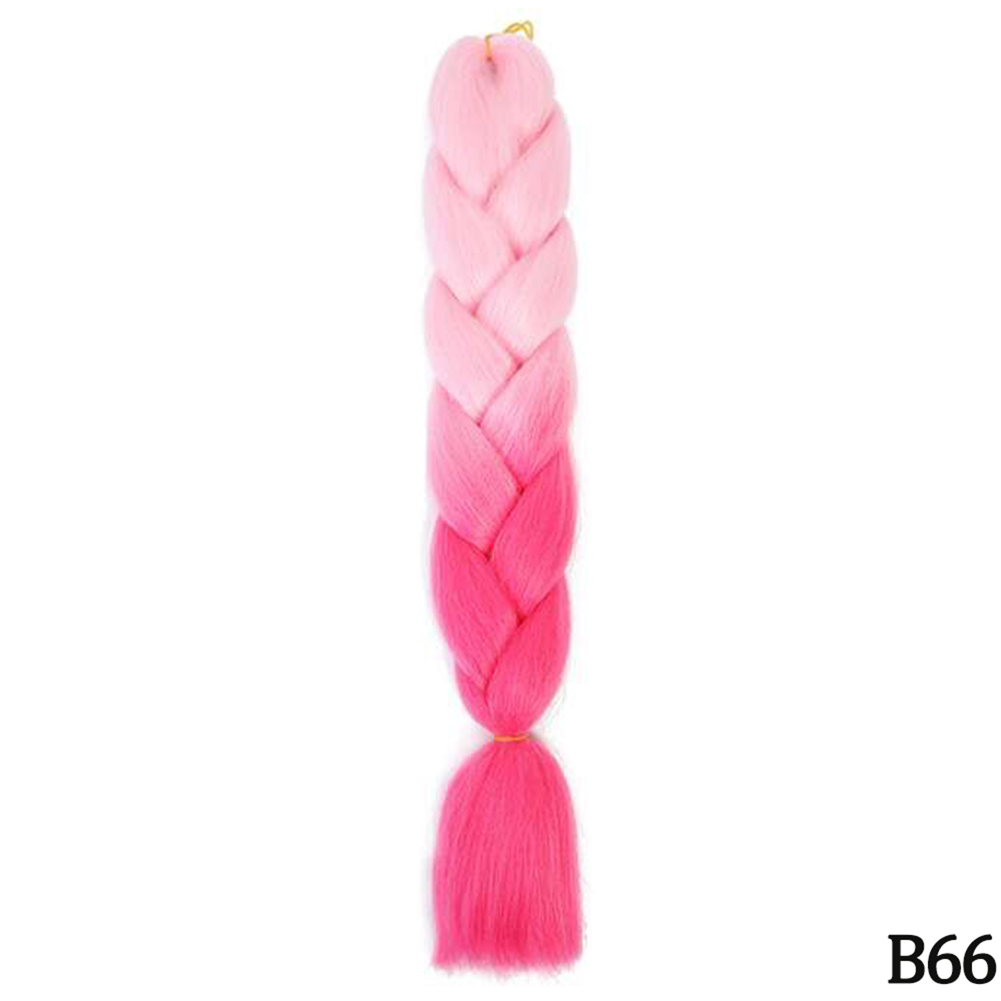 Jumbo Braid Hair Extensions, Ombre Kanekalon Synthetic Yaki Braids for Women, DIY Braiding Hair in Multiple Colors – view 95