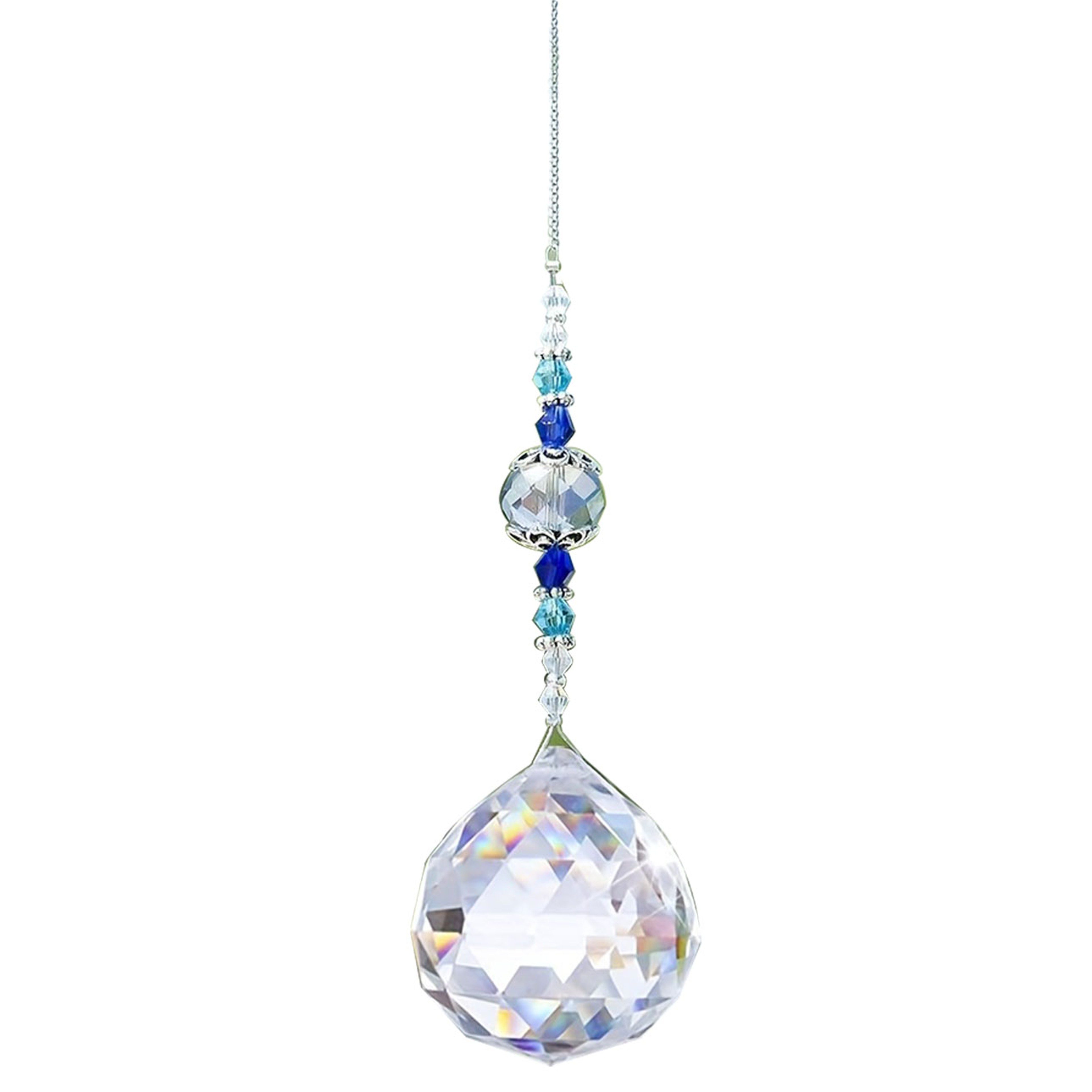 Clear Crystal Prism Suncatcher Ball, Rainbow Maker Window Yard Art Decor, Hanging Crystal Decor for Sunlight Reflections – view 10