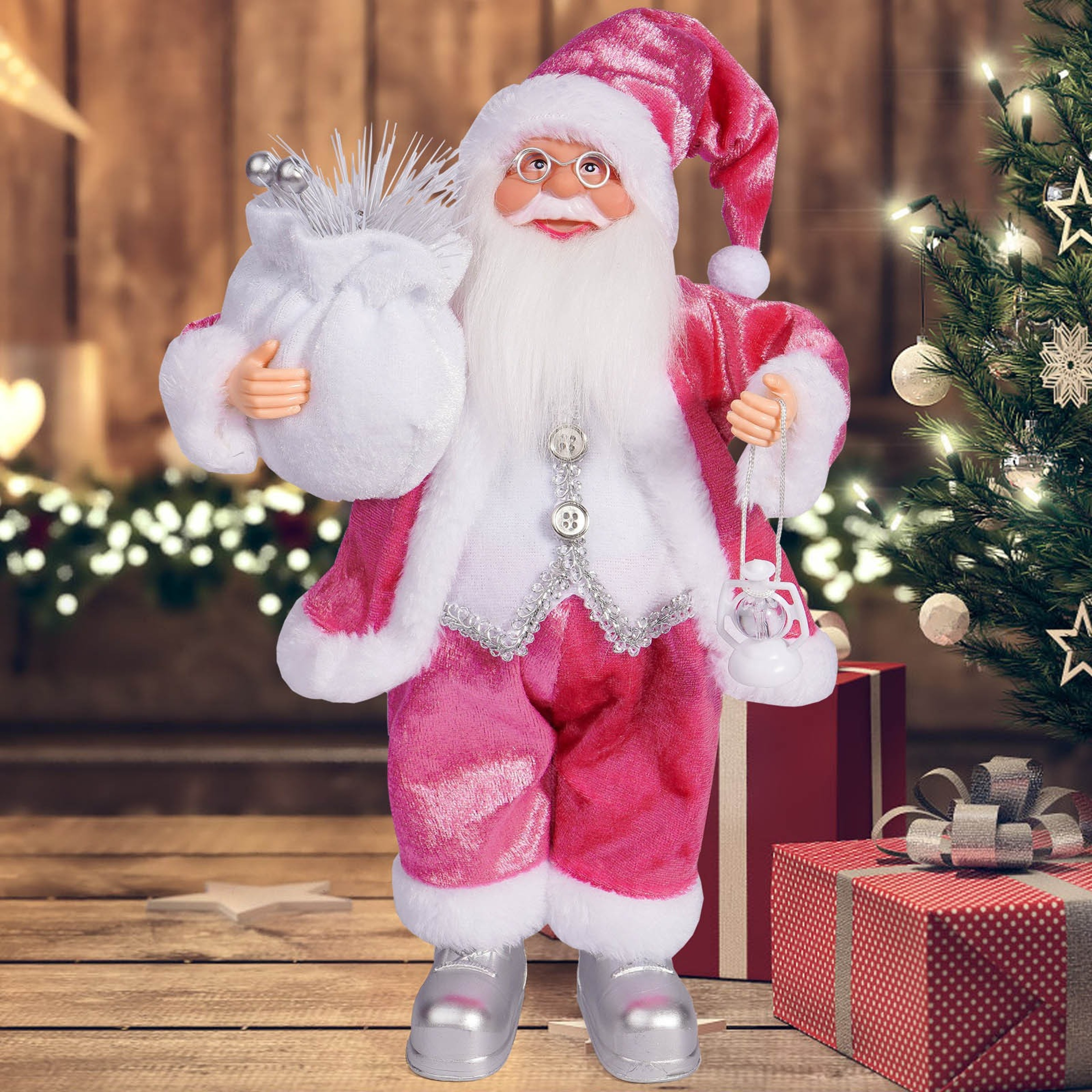 Christmas Santa Claus Figurines Holiday Desktop Ornaments Party And Home Decoration Crafts 9