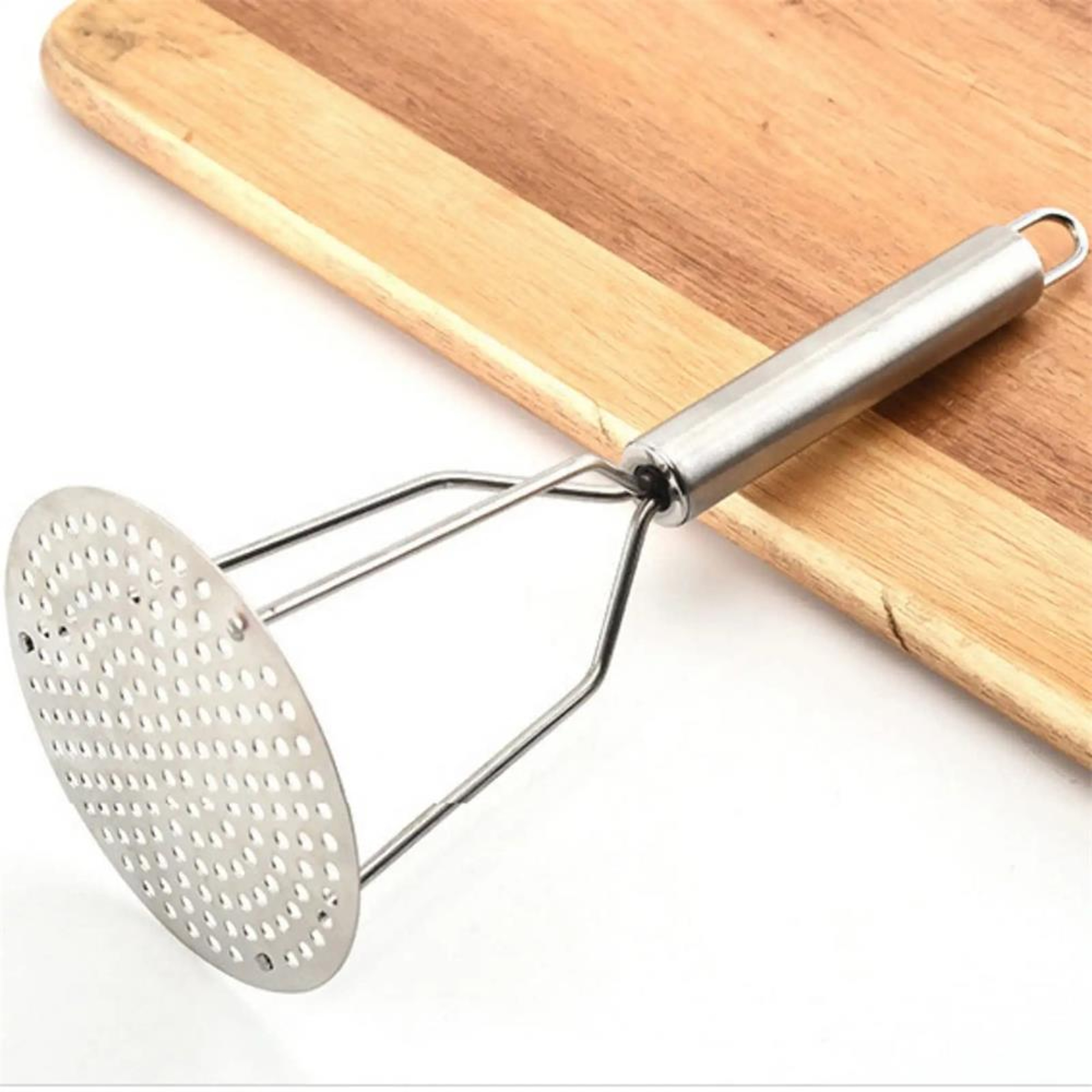 Durable Stainless Steel Potato Masher & Manual Vegetable Crusher Kitchen Masher Tool – view 1