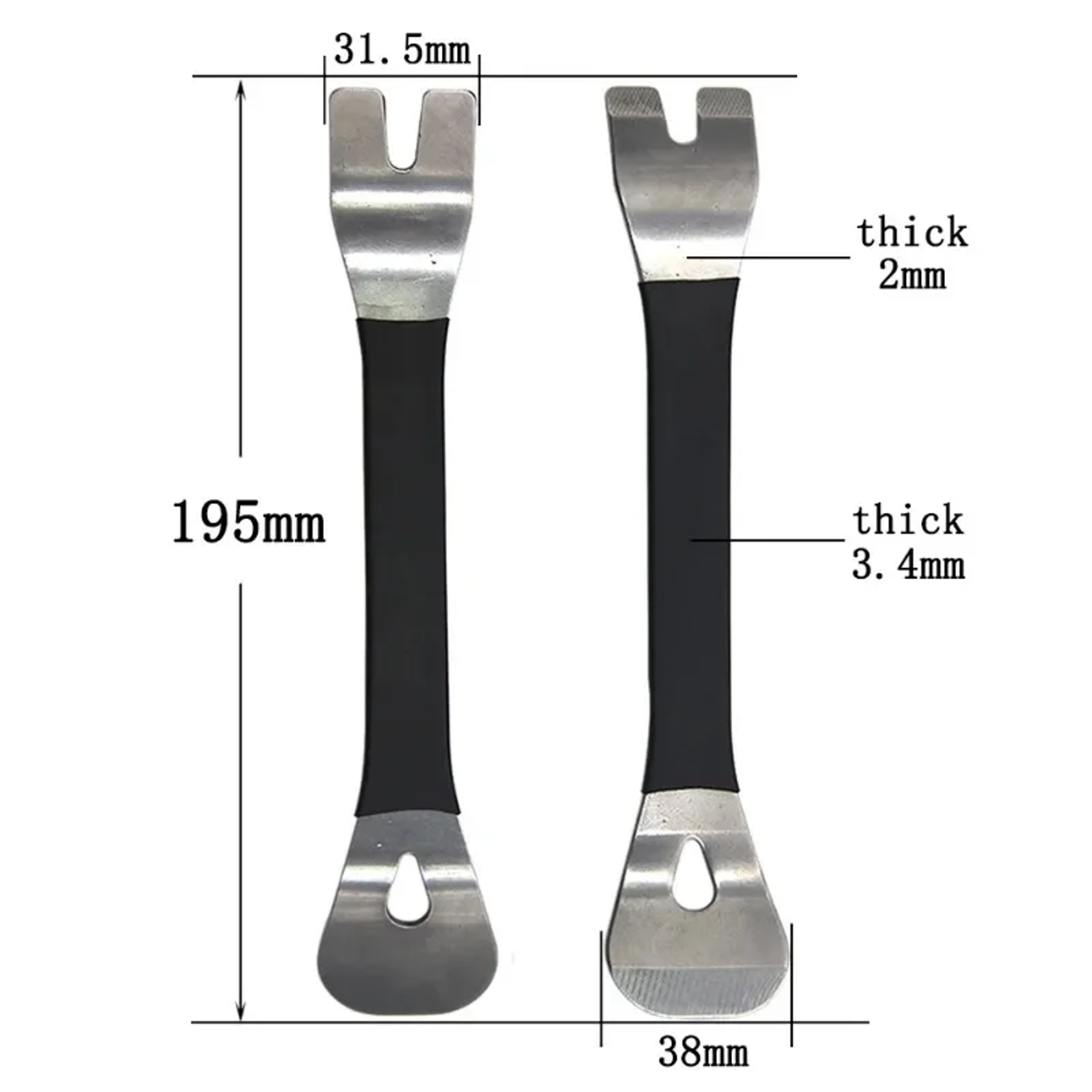 Precision Stainless Steel Car Trim Removal Pry Tool For Door Panels Dashboard  Navigation Console 2