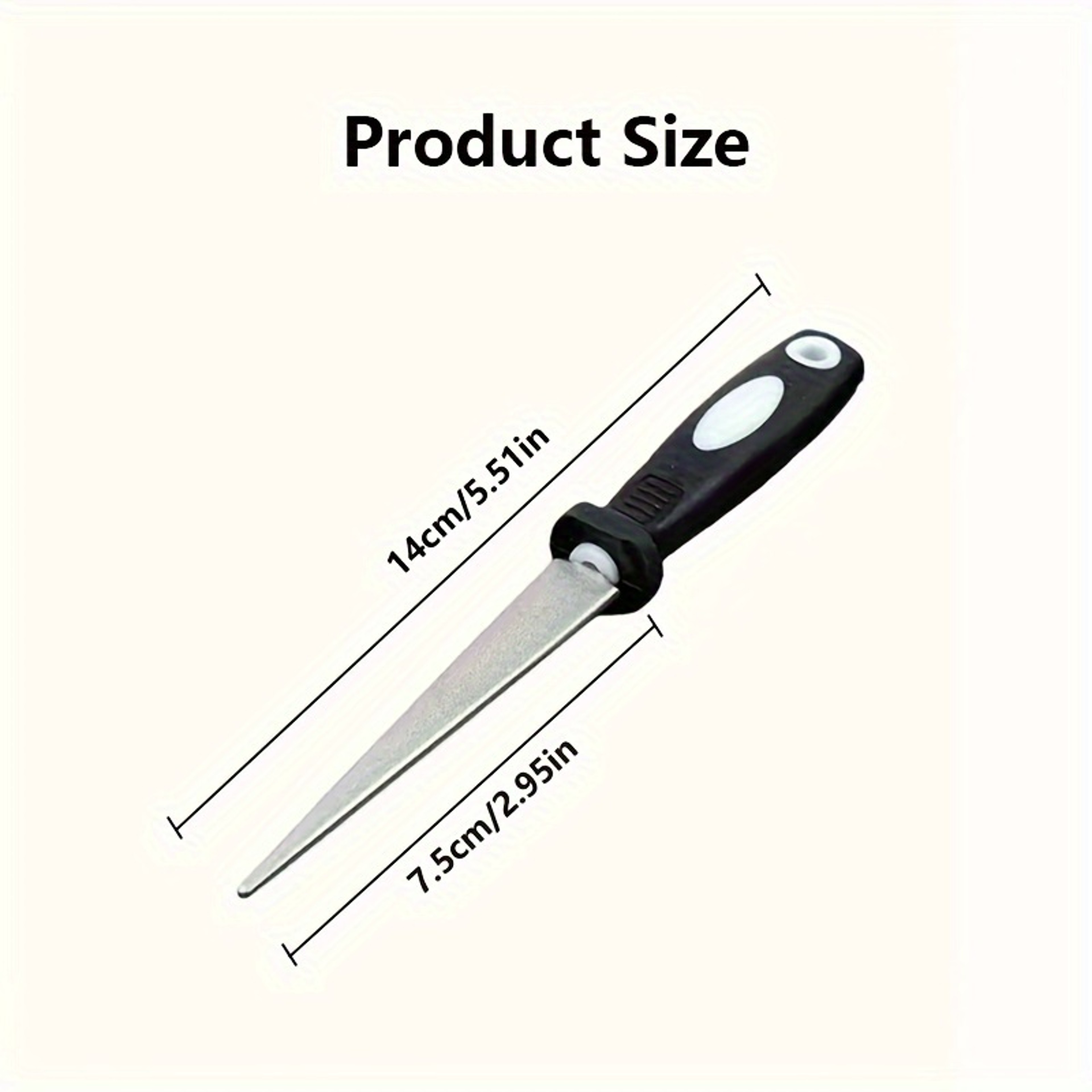 Premium Metal Dual Sided Diamond Sharpener  Garden Tool Sharpener For Scissors Pruners  Blades 4