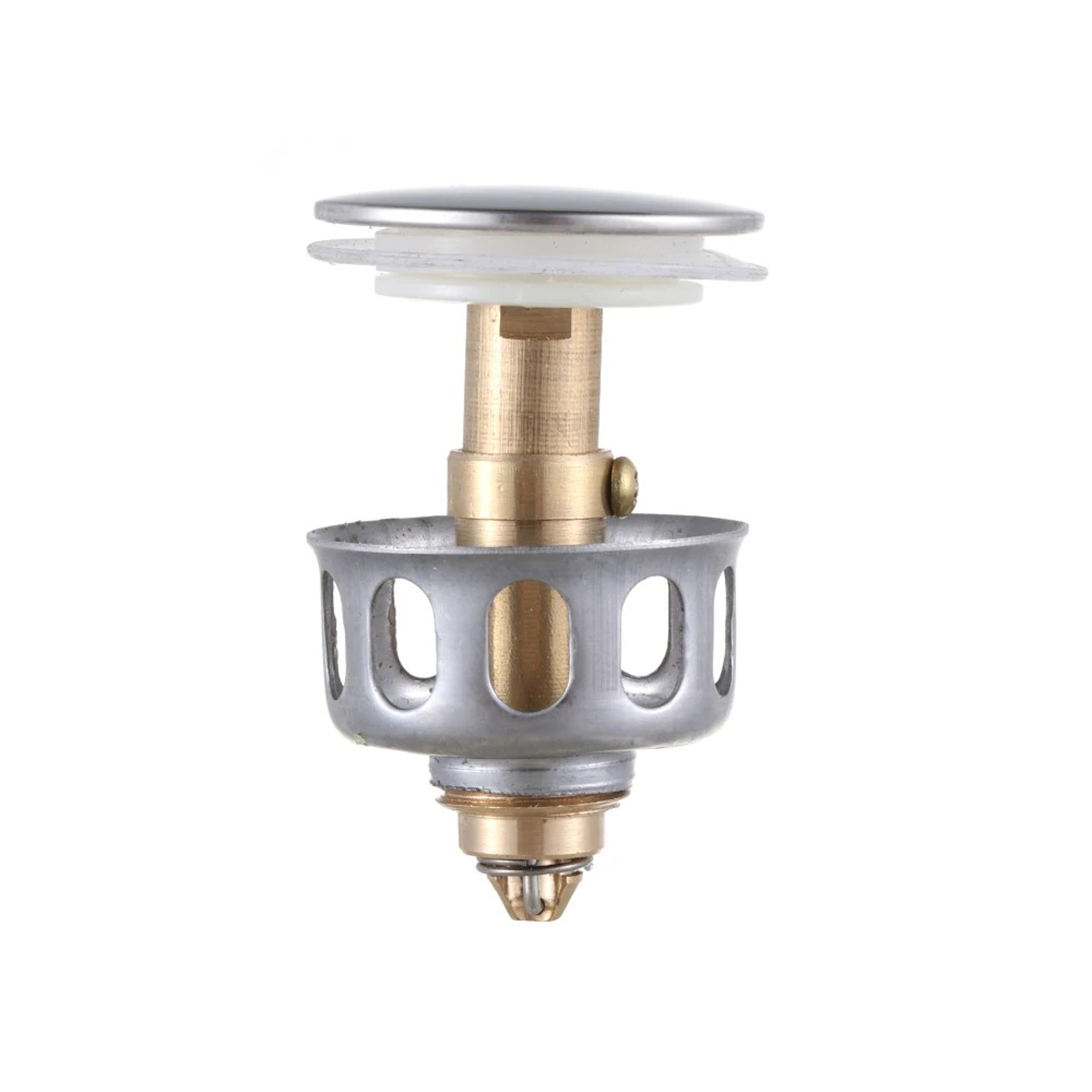 Premium Universal Bathtub Strainer Plug  Hair Catcher Drain Stopper Stainless Metal Pop Up Filter 4