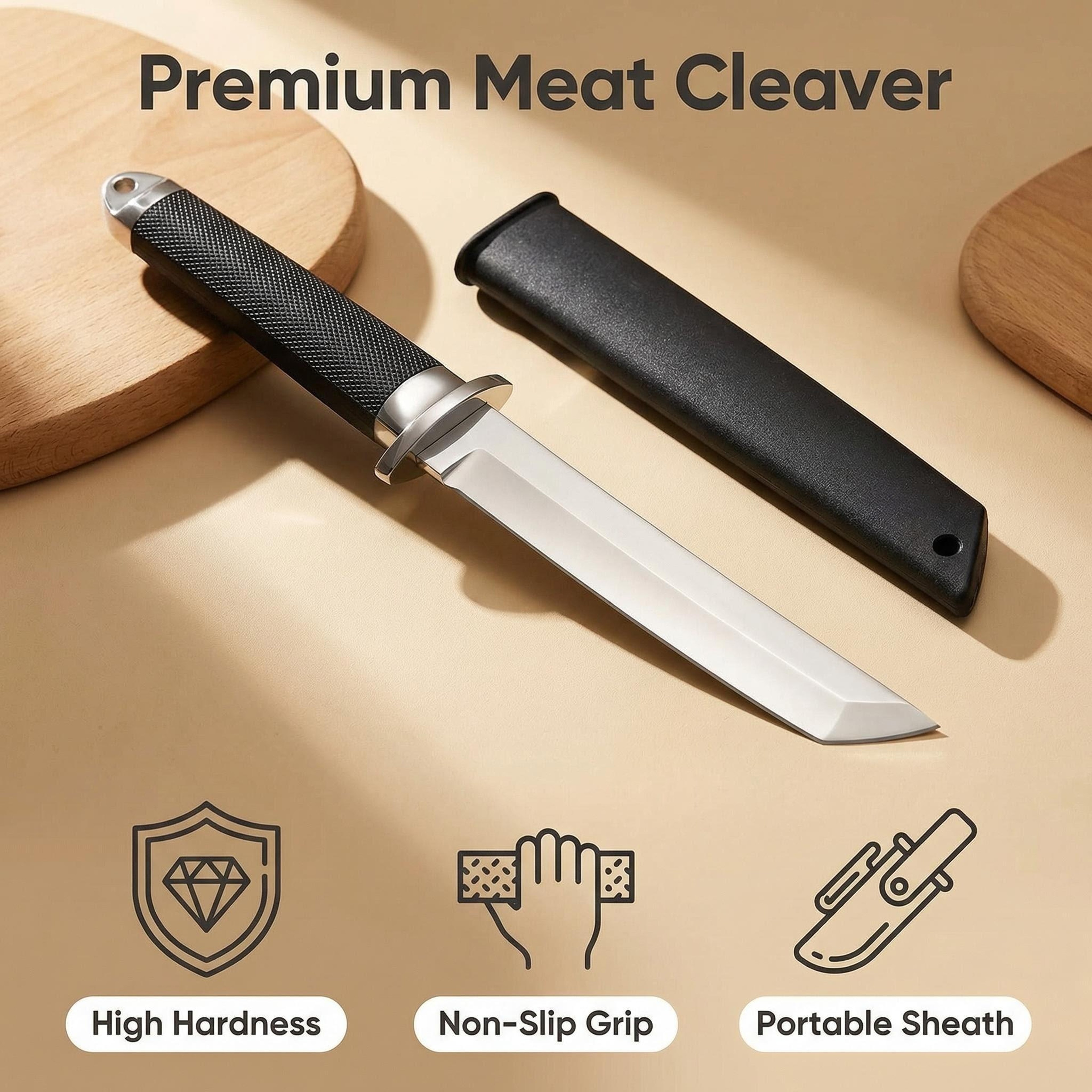 Boning Knife & Butcher Knife High Carbon Stainless Steel Kitchen Knife with Ergonomic Handle for Fruit, Meat & Veg – view 2