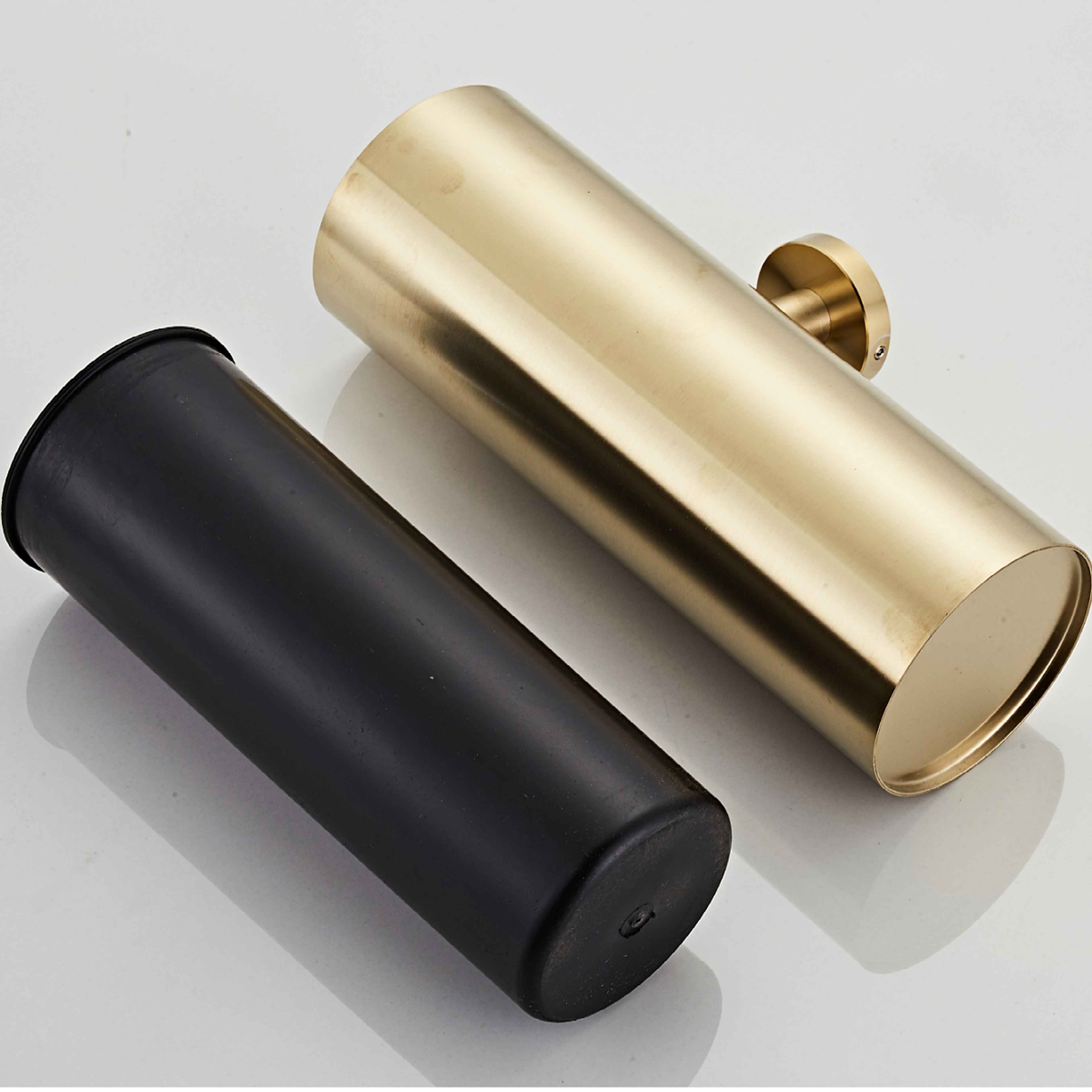 Brushed Gold Stainless Steel Toilet Brush Set with Wall Mount Holder – view 6