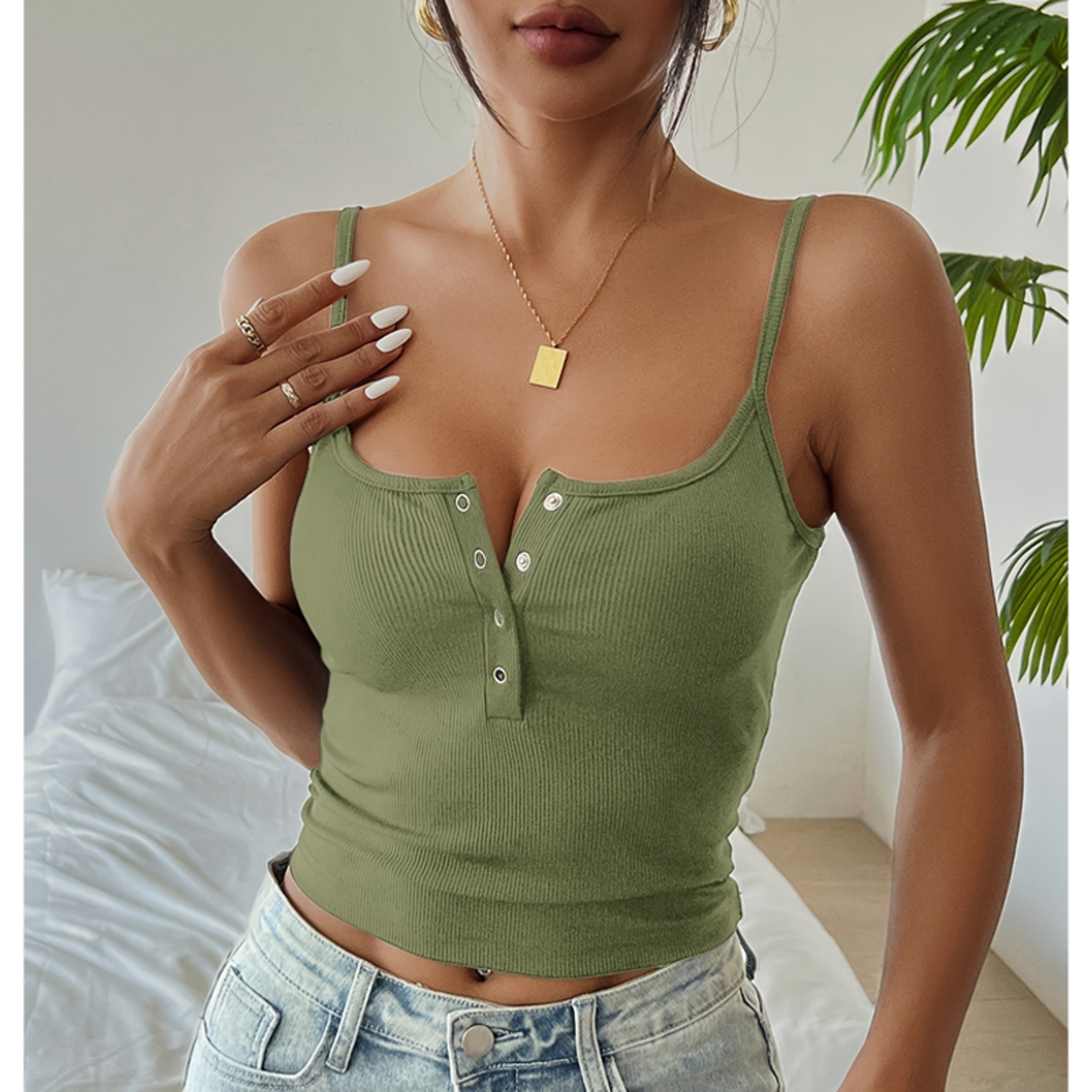 Corset Crop Cami Slim Fit Summer Tank Top For Women 7