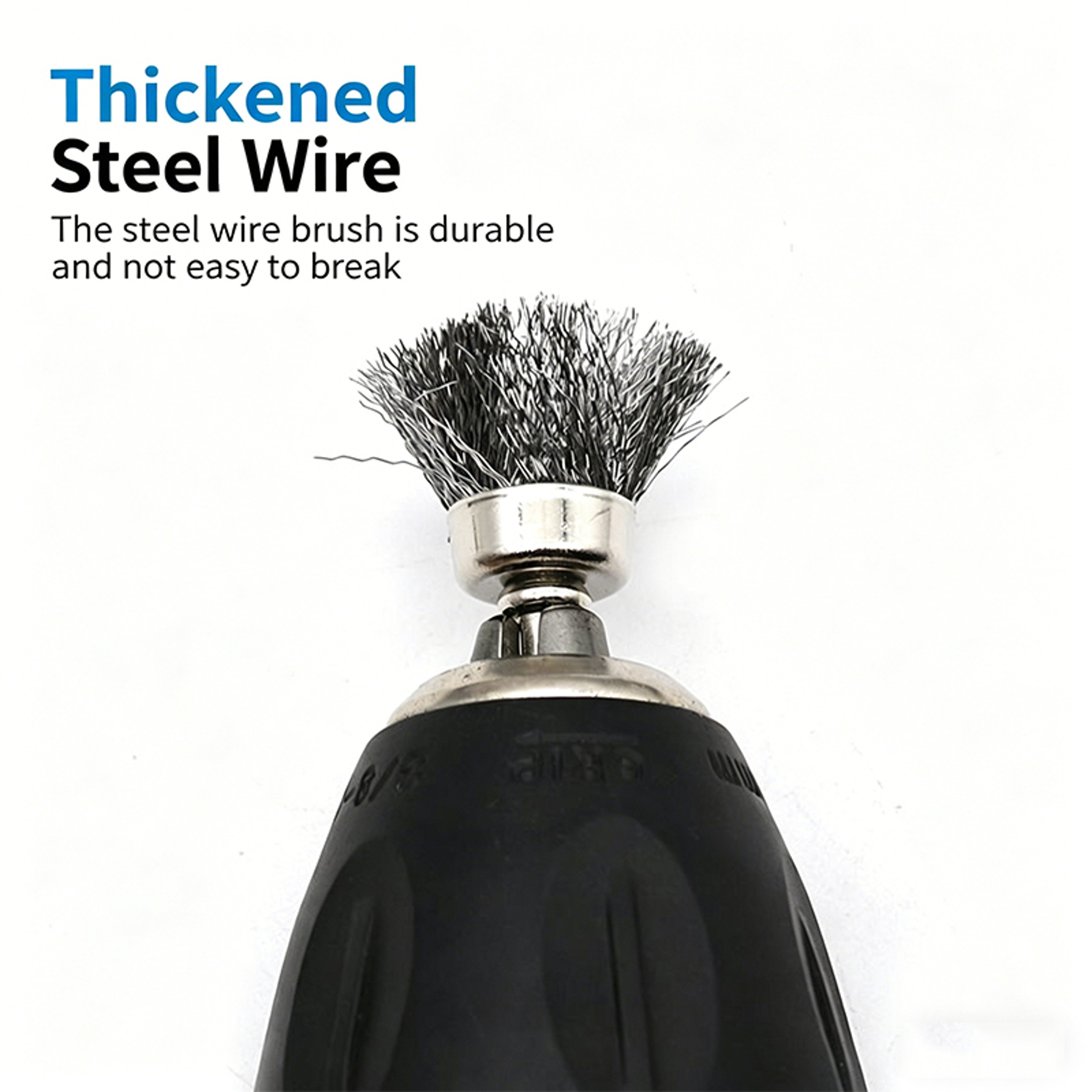 Precision Rotary Wire Brush Set For Rust Removal Polishing  Surface Restoration 5