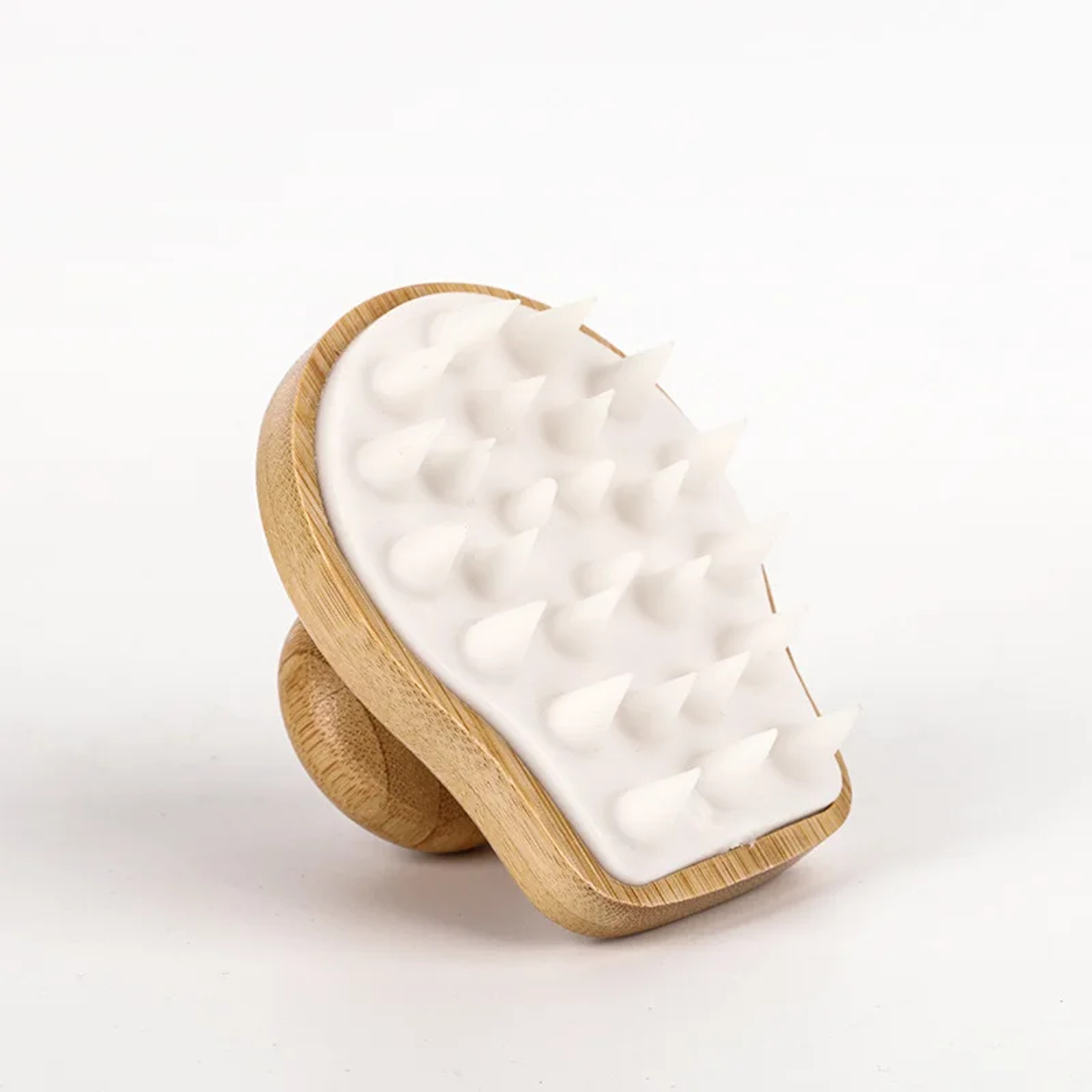 Bamboo Scalp Massage Shampoo Brush For Deep Cleansing  Hair Care 2