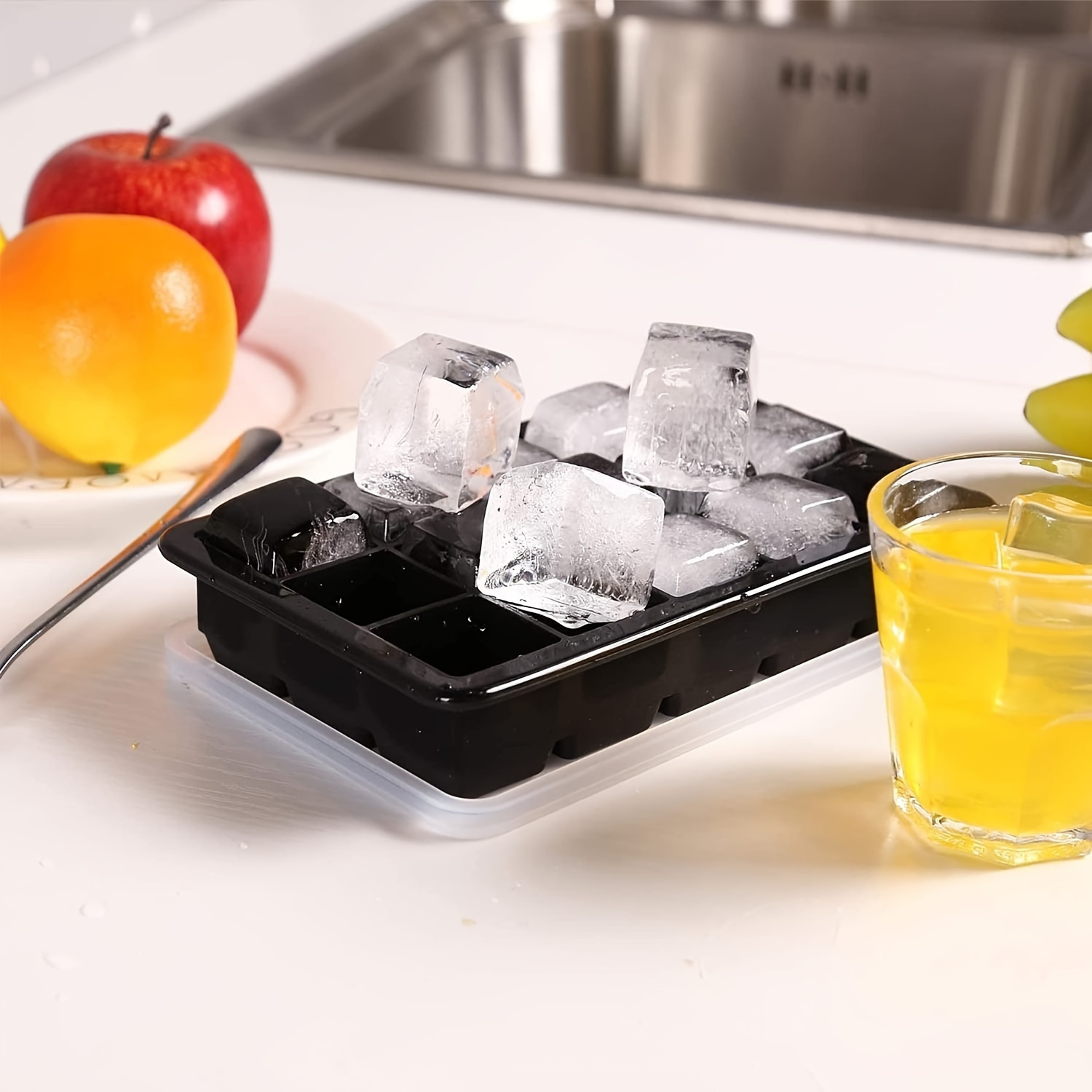 Crystal Chill Silicone Ice Cube Tray For Whiskey Cocktails  Everyday Drinks 3