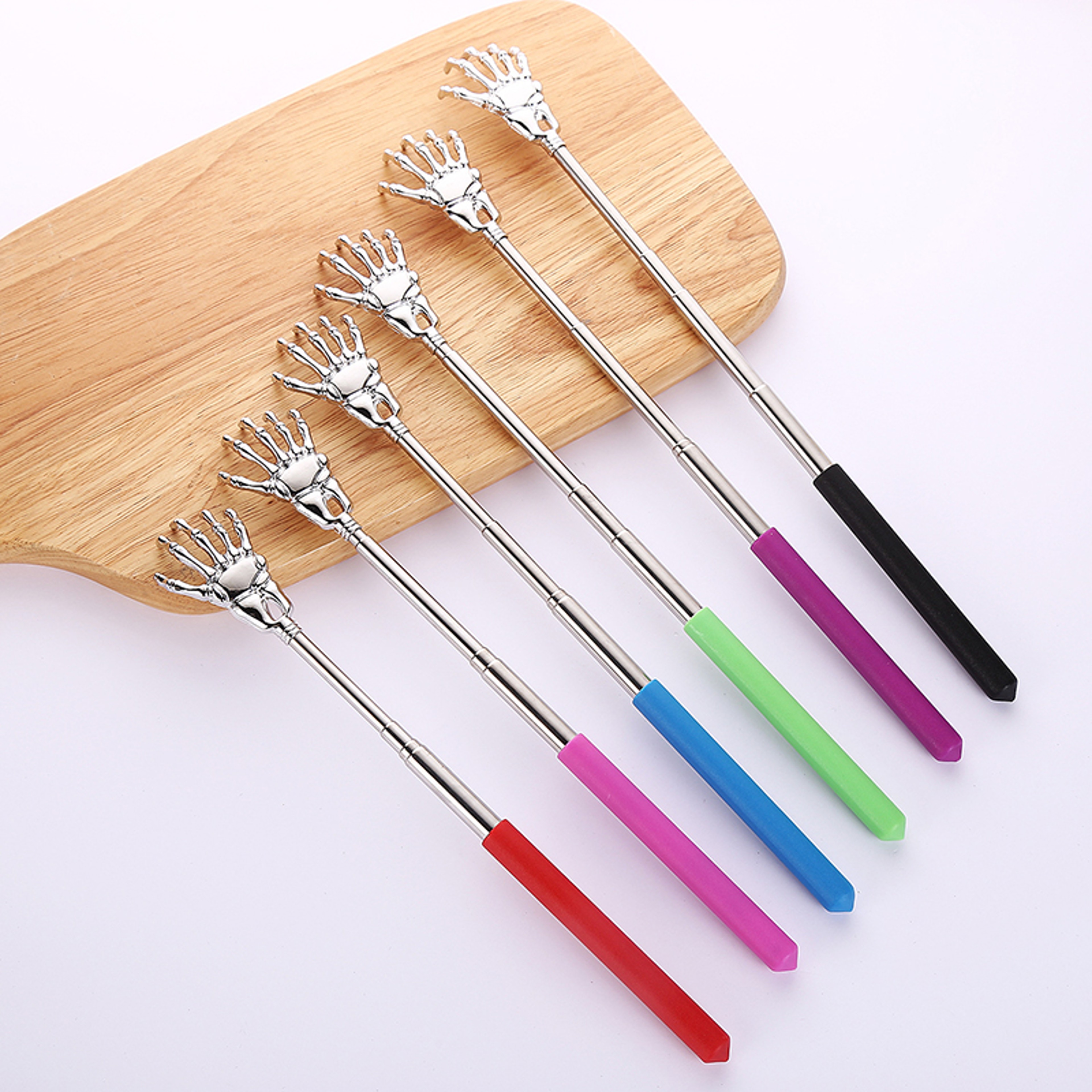 Stainless Steel Ghost Hand Itchy Scratcher Scalable Itchy Scratcher For Home Use Ideal For Elderly  2