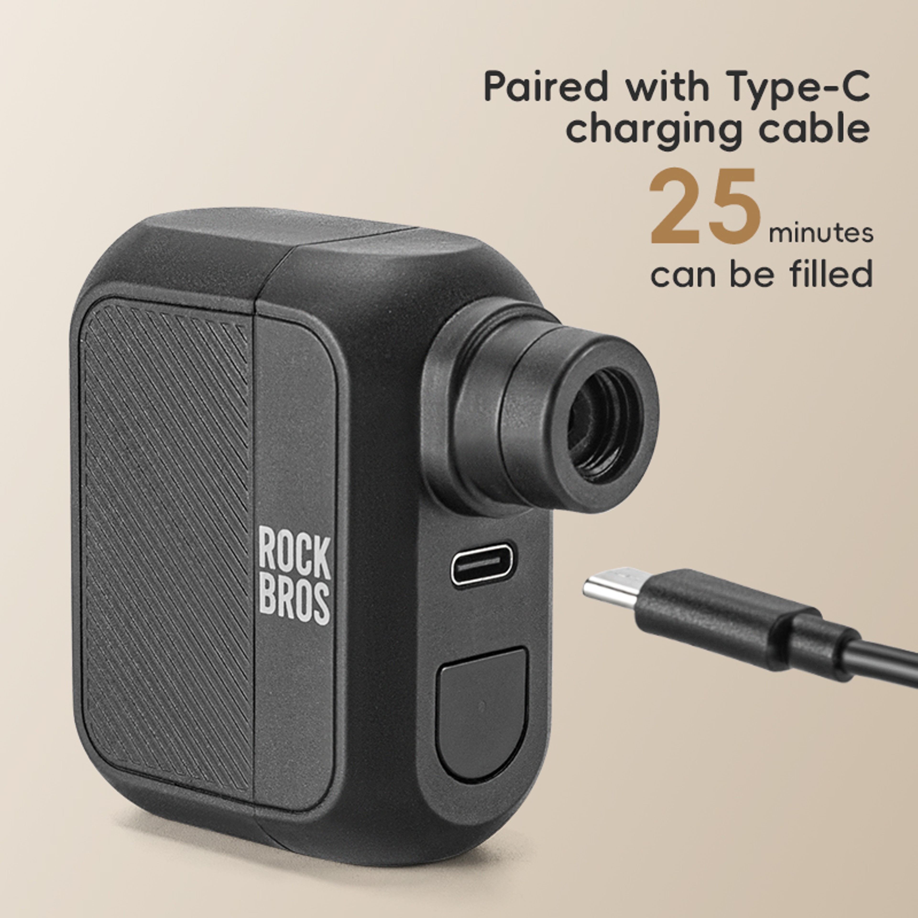 Rechargeable Portable Mini Electric Bicycle Pump MTB Road Air Inflator Bike Pump For AV FV Valve 3