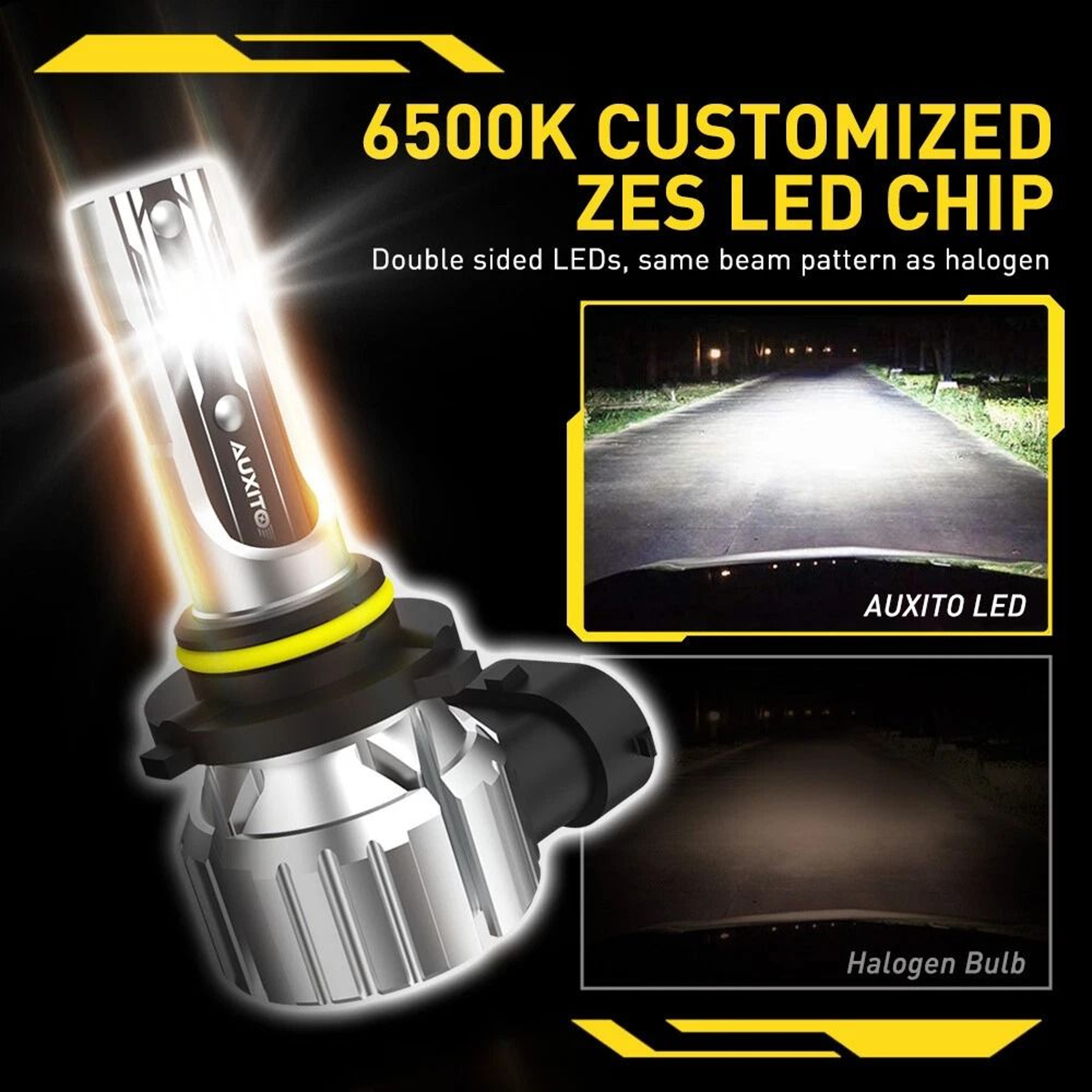 LED Headlight Kit High BeamLow Beam Brighter Than Halogen Waterproof Long Life 5