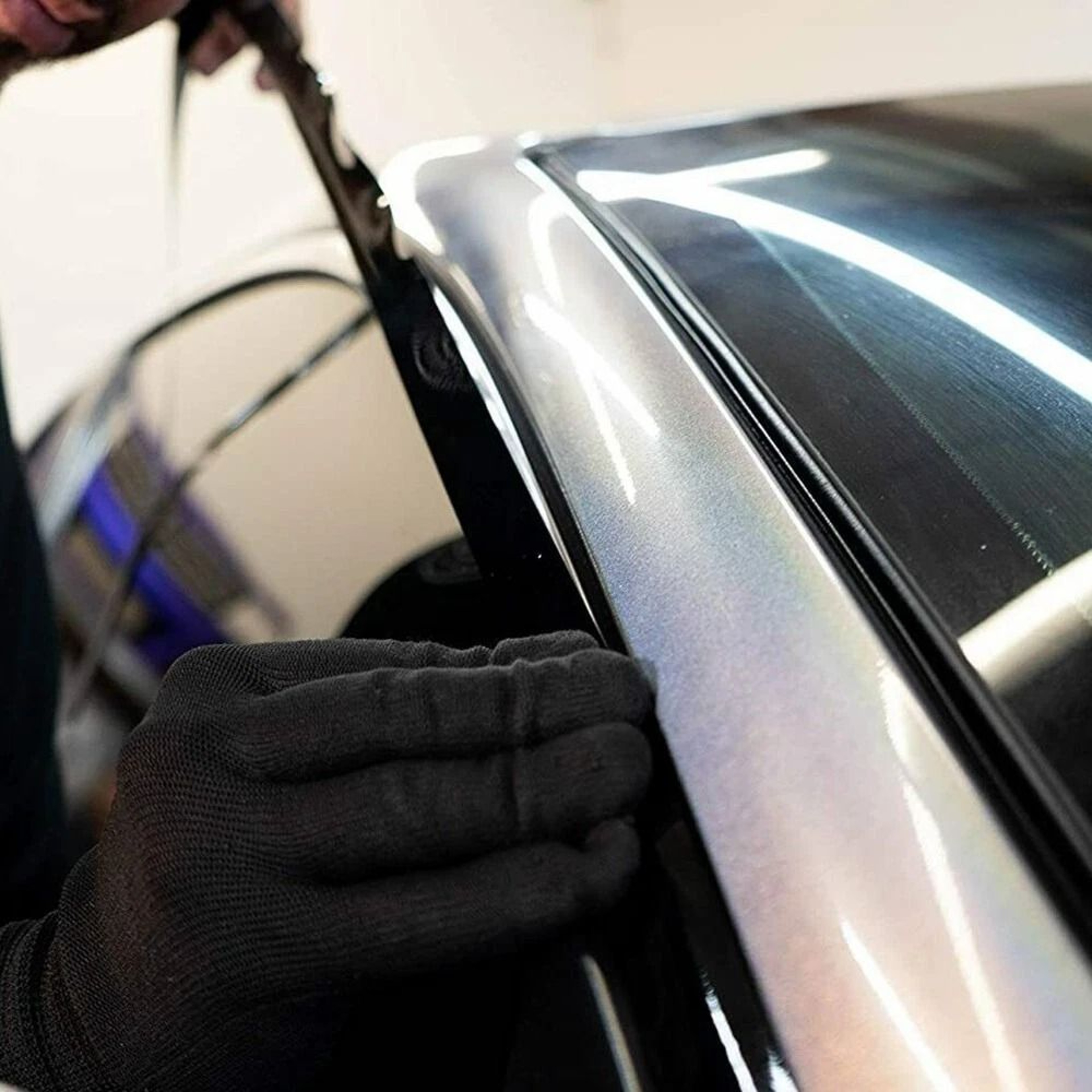 Glossy Black Chrome Delete Blackout Window Trims Car Side Stickers Durable  Stylish Fits 0
