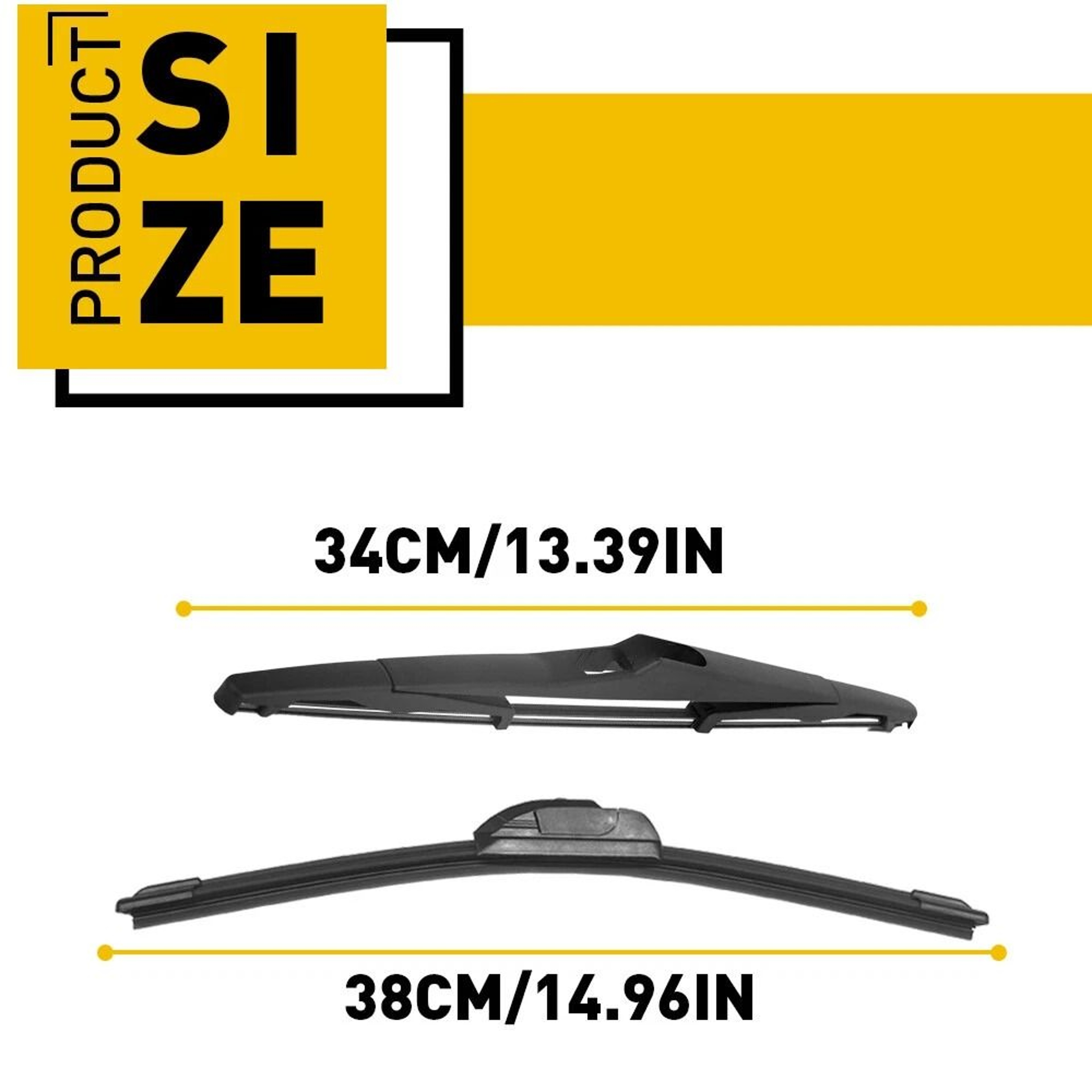 Windshield Wiper Blades Set Quiet  Clean SmearFree Wiping HighStrength Spring For Strong Pressure W 2