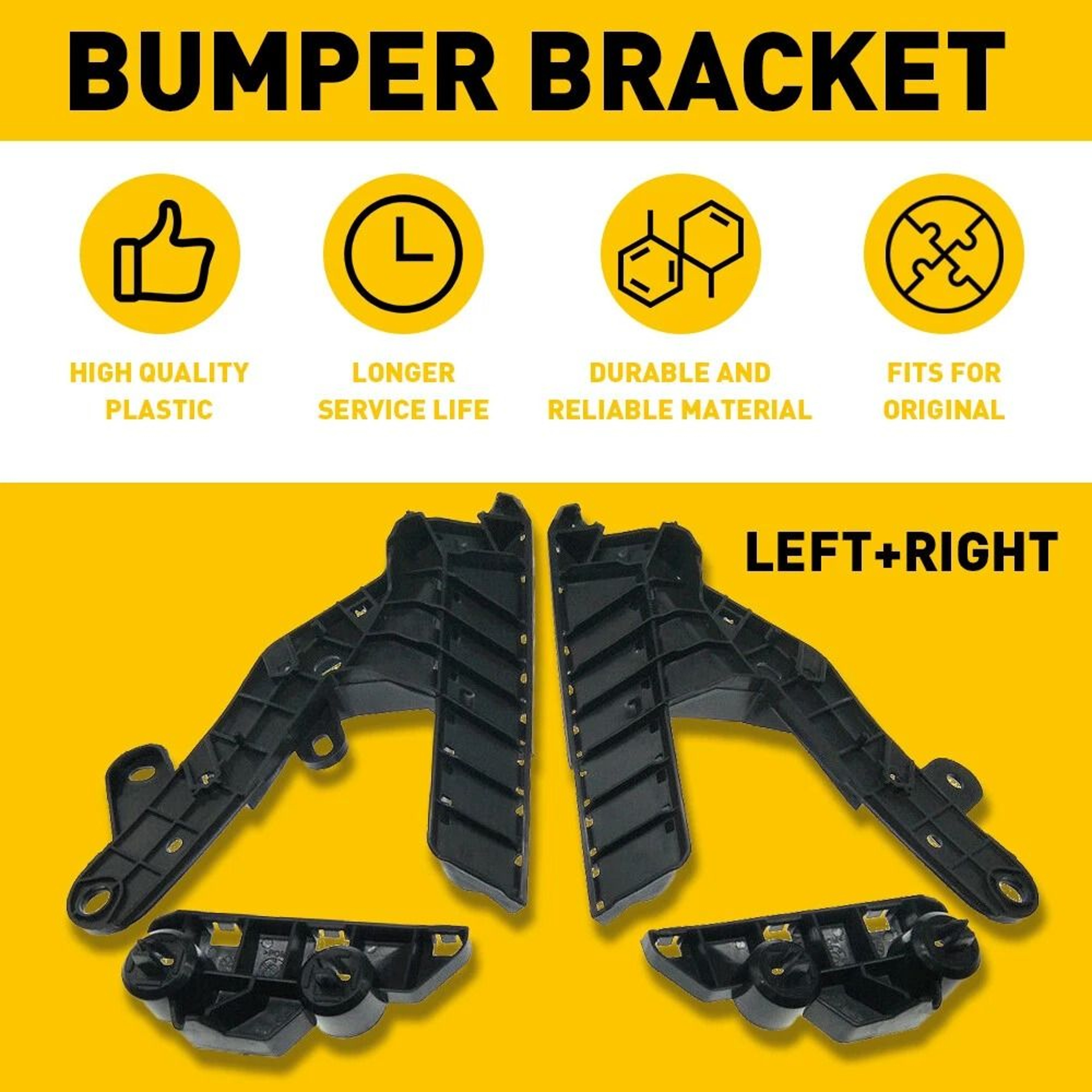 Replacement Bumper Bracket Set Front Left  Right Side Durable And WearResistant No Modification Req 7