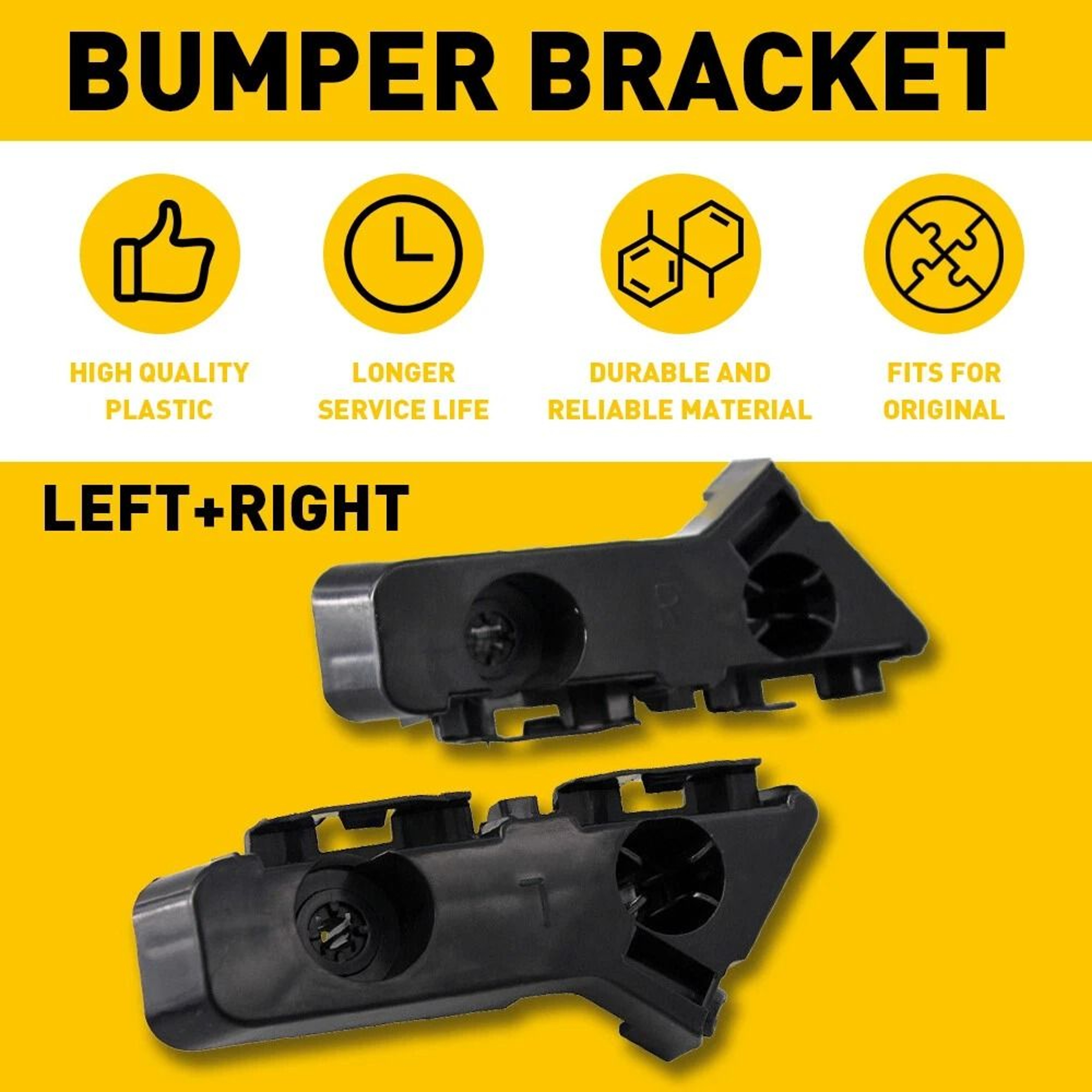 Front Bumper Support Brackets Left  Right Side CorrosionResistant Durable For Car Repair 4