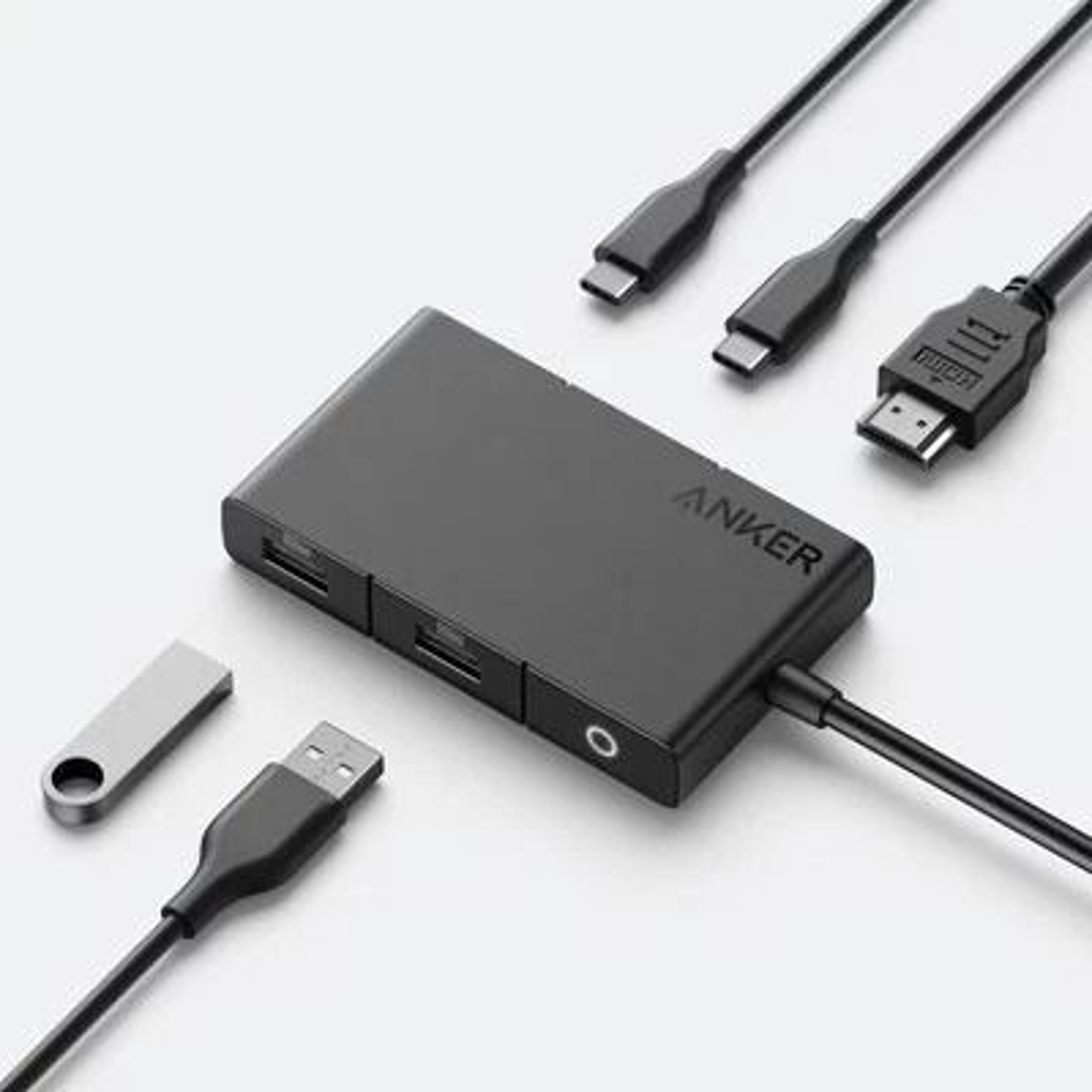 USBC Hub  Portable HDMI Dock With USBA Ports And PDIN Charging 1