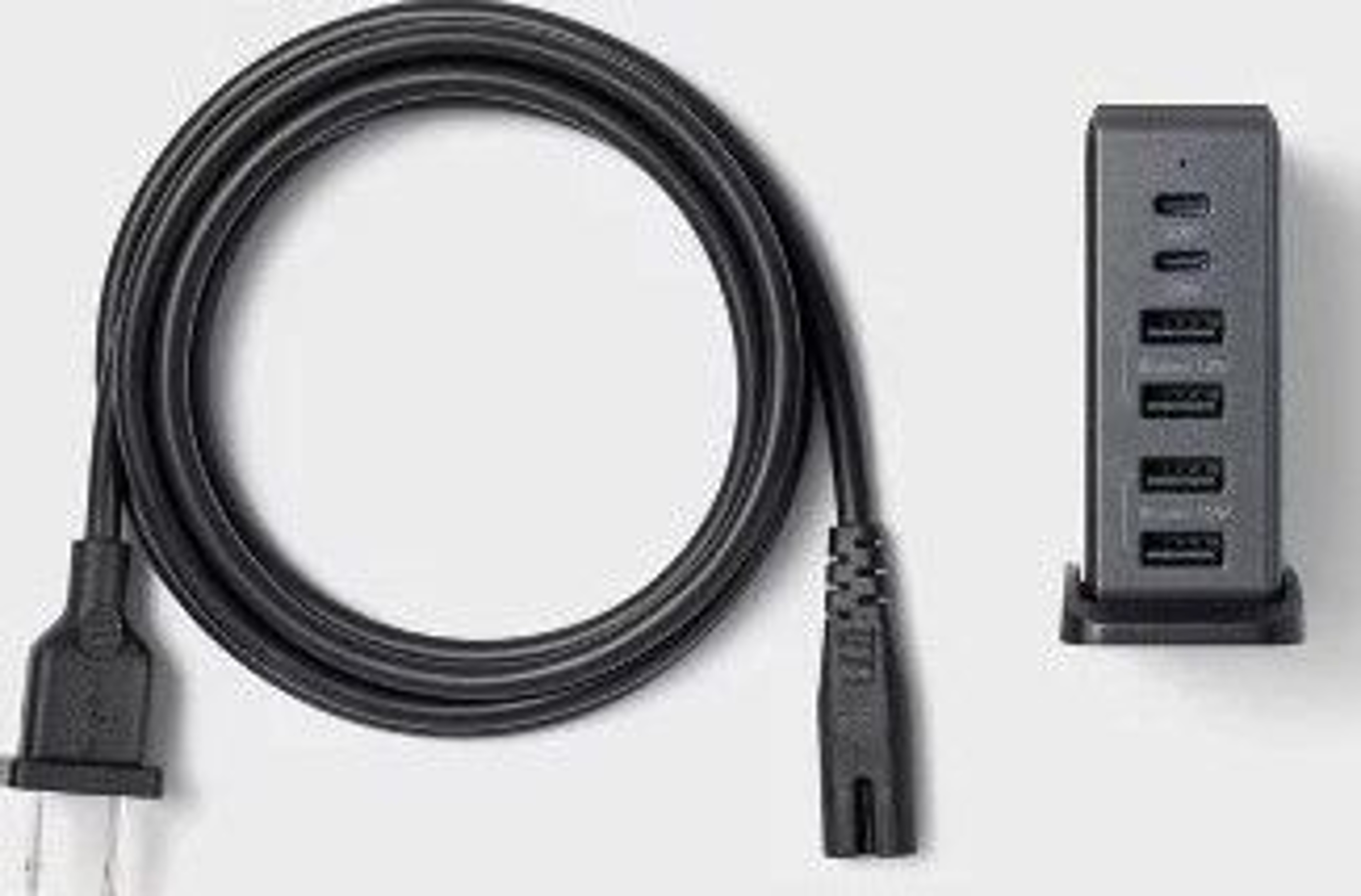 Charging Hub Vertical By Heyday Black Saffiano Quick Charge Smart Device Detection 3