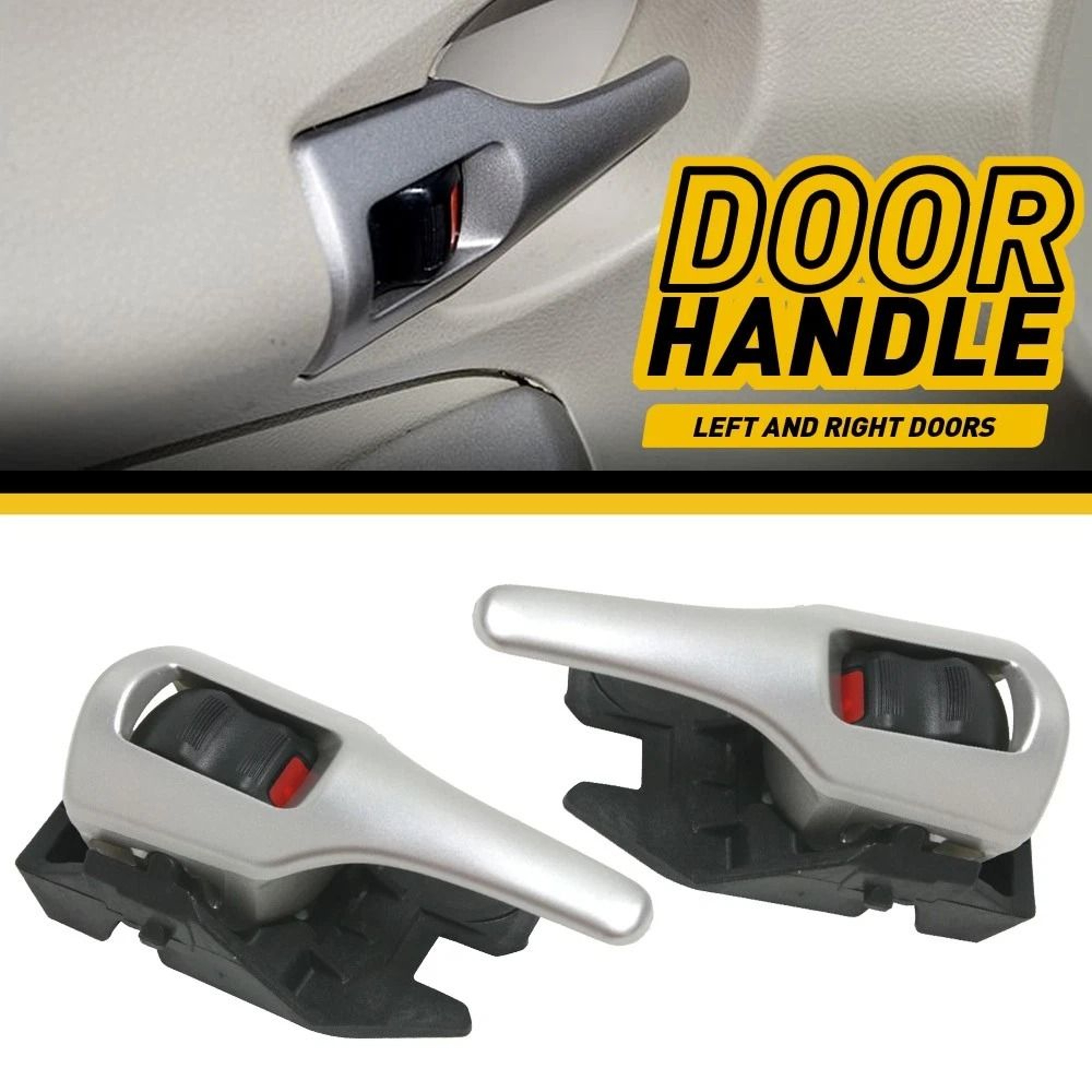 Front Rear LH RH Door Handle HighQuality Plastic Interior Inside Strict Quality Control Durable Fit 8