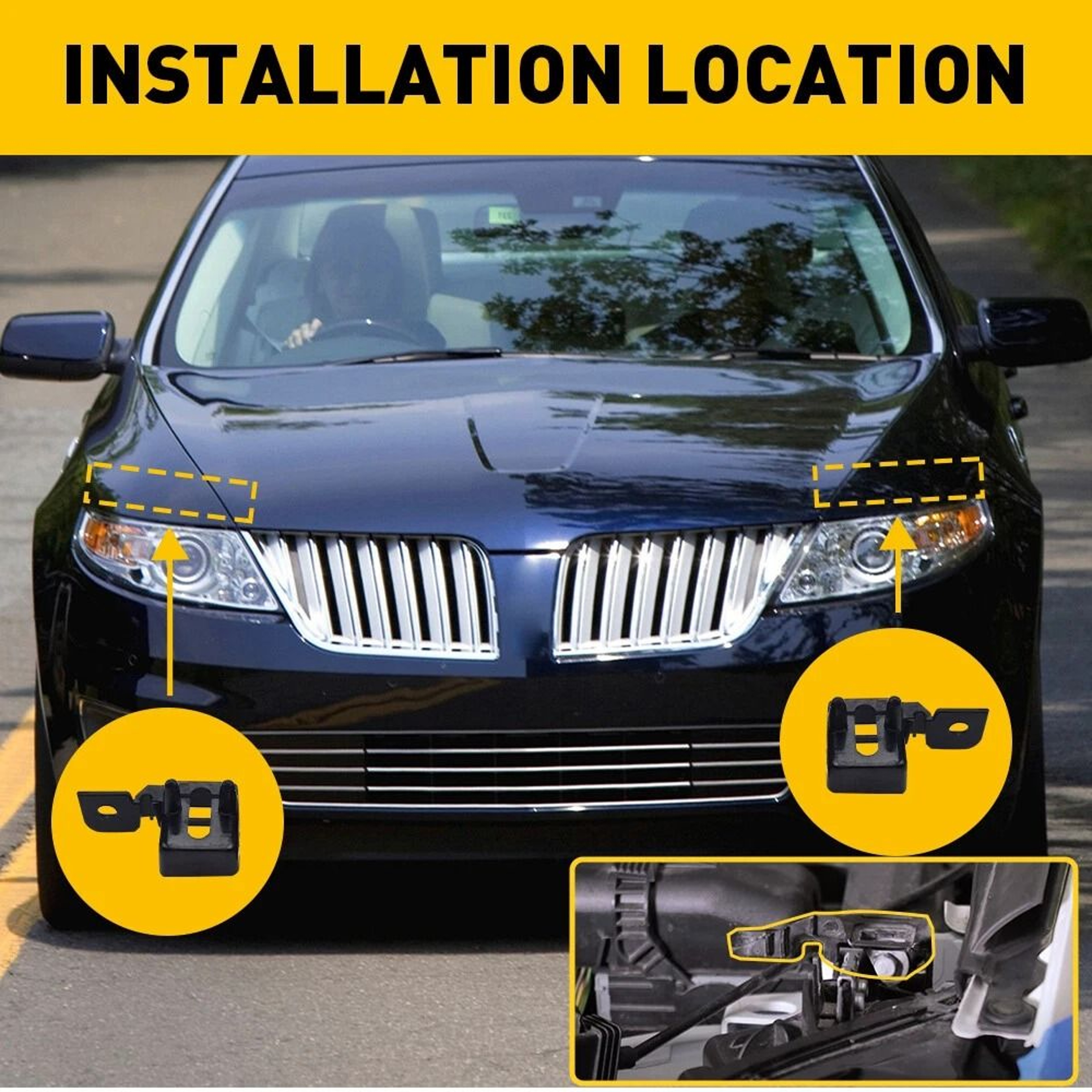 Headlight Lamp Mount Bracket Left  Right WearResistant  Direct Replacement For Vehicle Fit 4