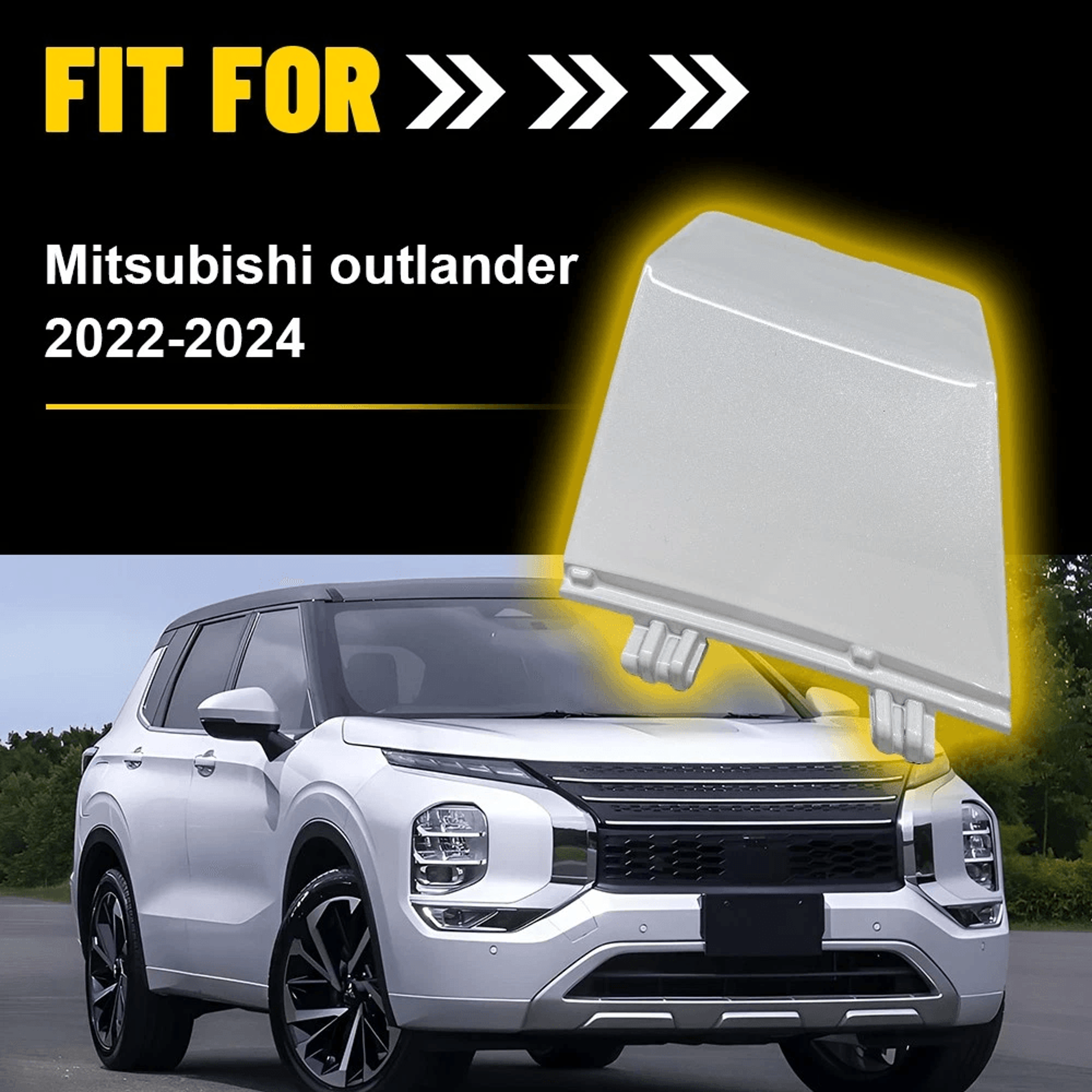 Durable Pearl White Tow Hook Cover Cap Front Bumper Easy Installation For Perfect Fit 3