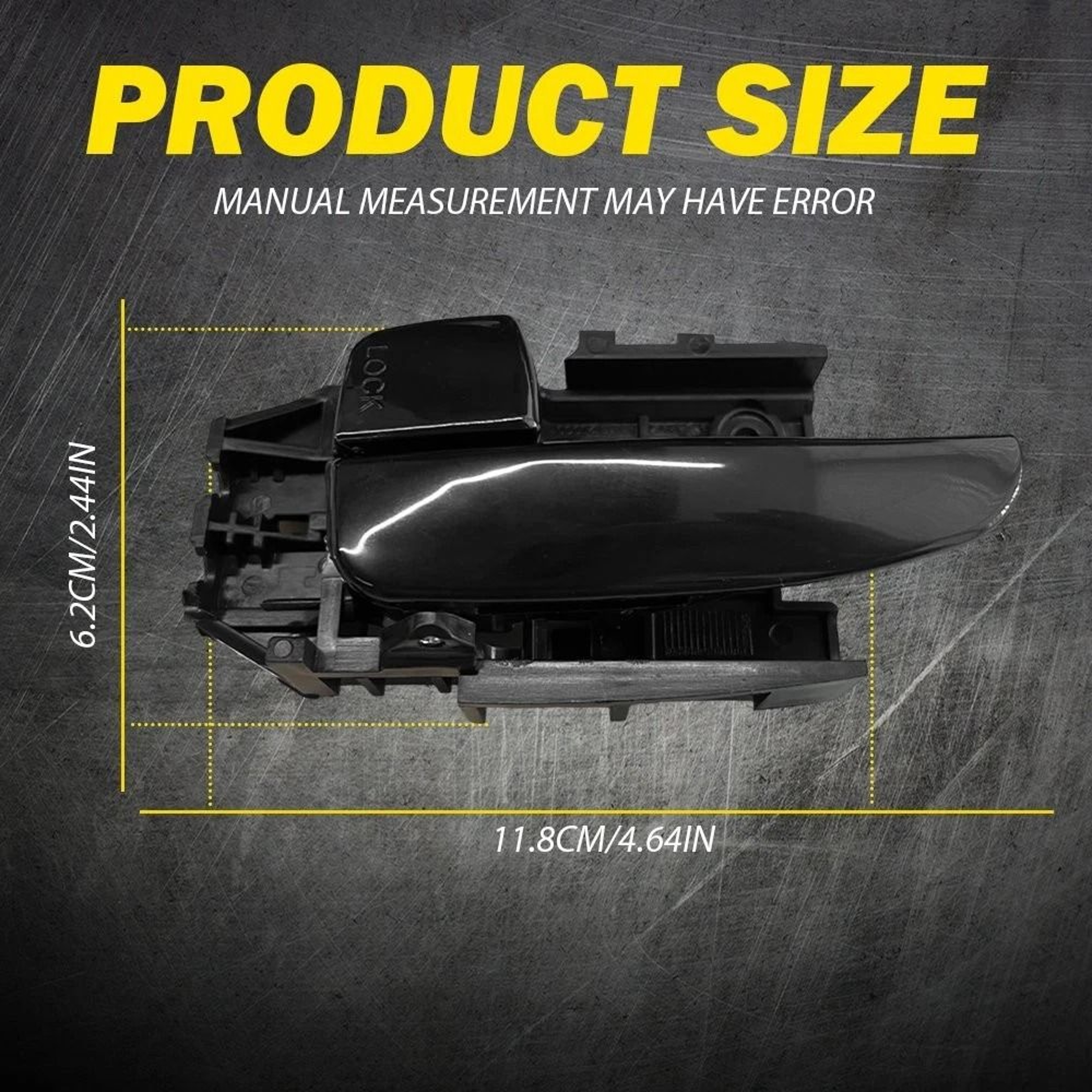 Driver Side Front Left Door Handle Interior Inside Handle Durable Material For Vehicle Simple Insta 2