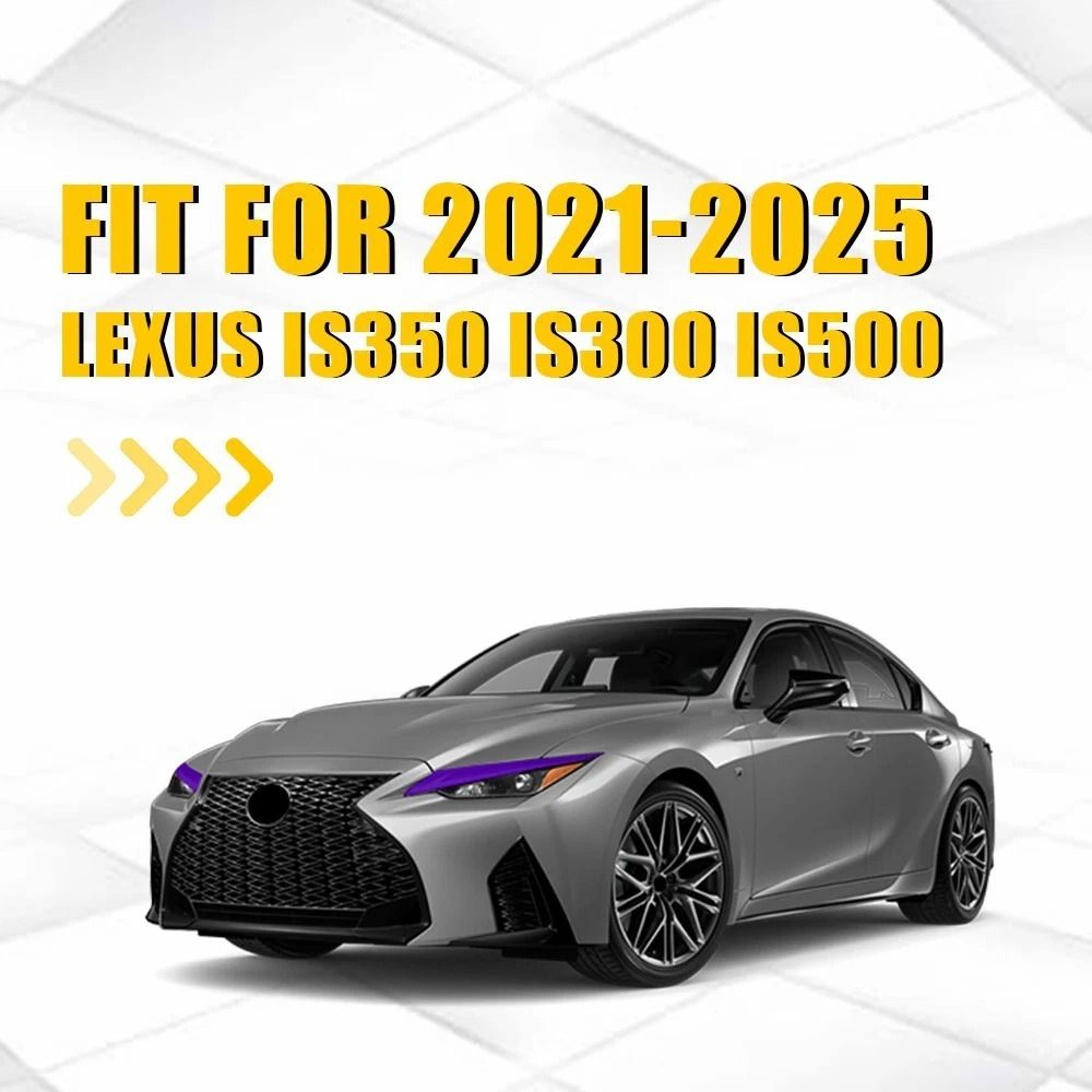 Purple Headlight Overlay Vinyl DRL Tint For Front Lights Premium Durable Protective Car Headlight F 1