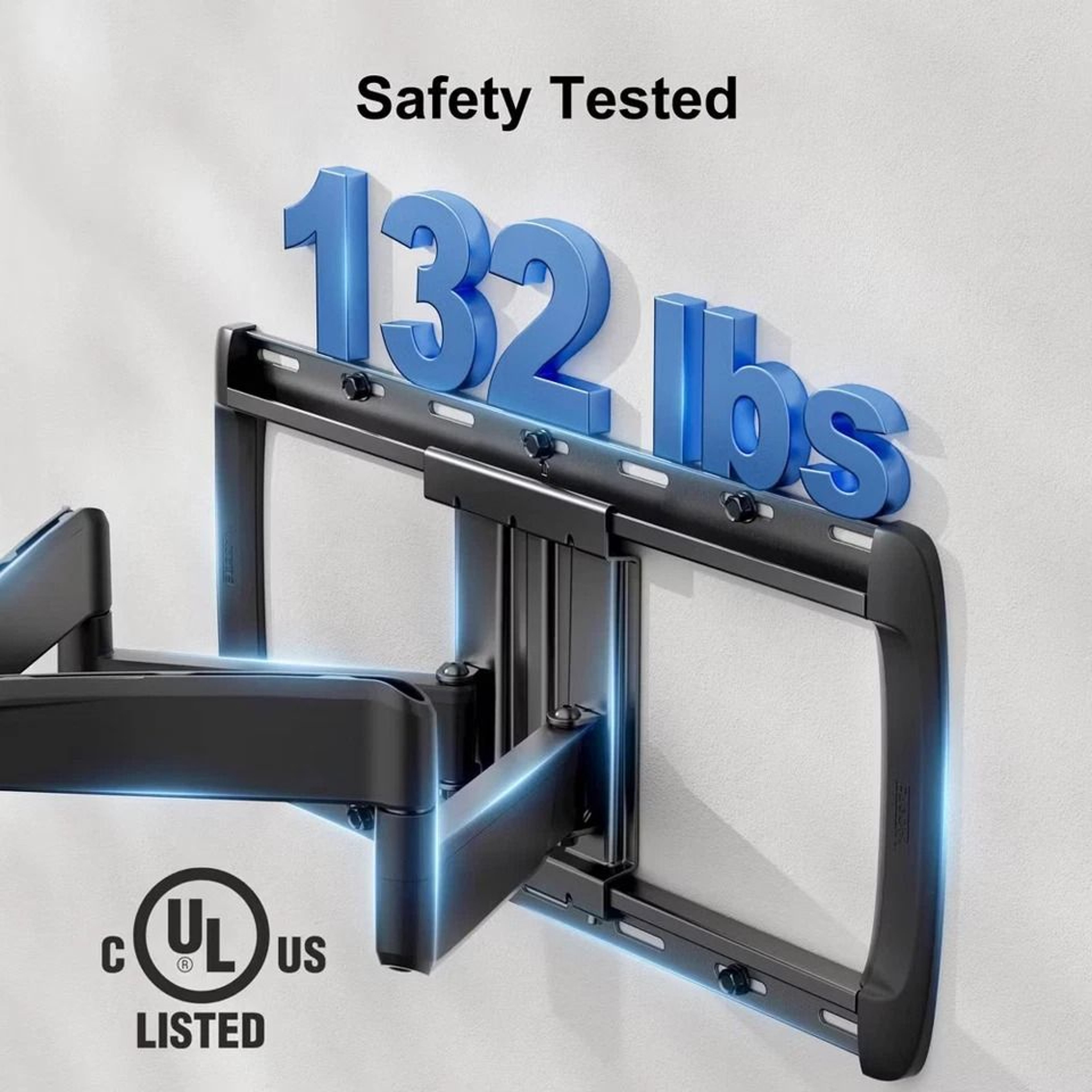 Full Motion TV Mount For TVs Tilts Swivels Extends 2