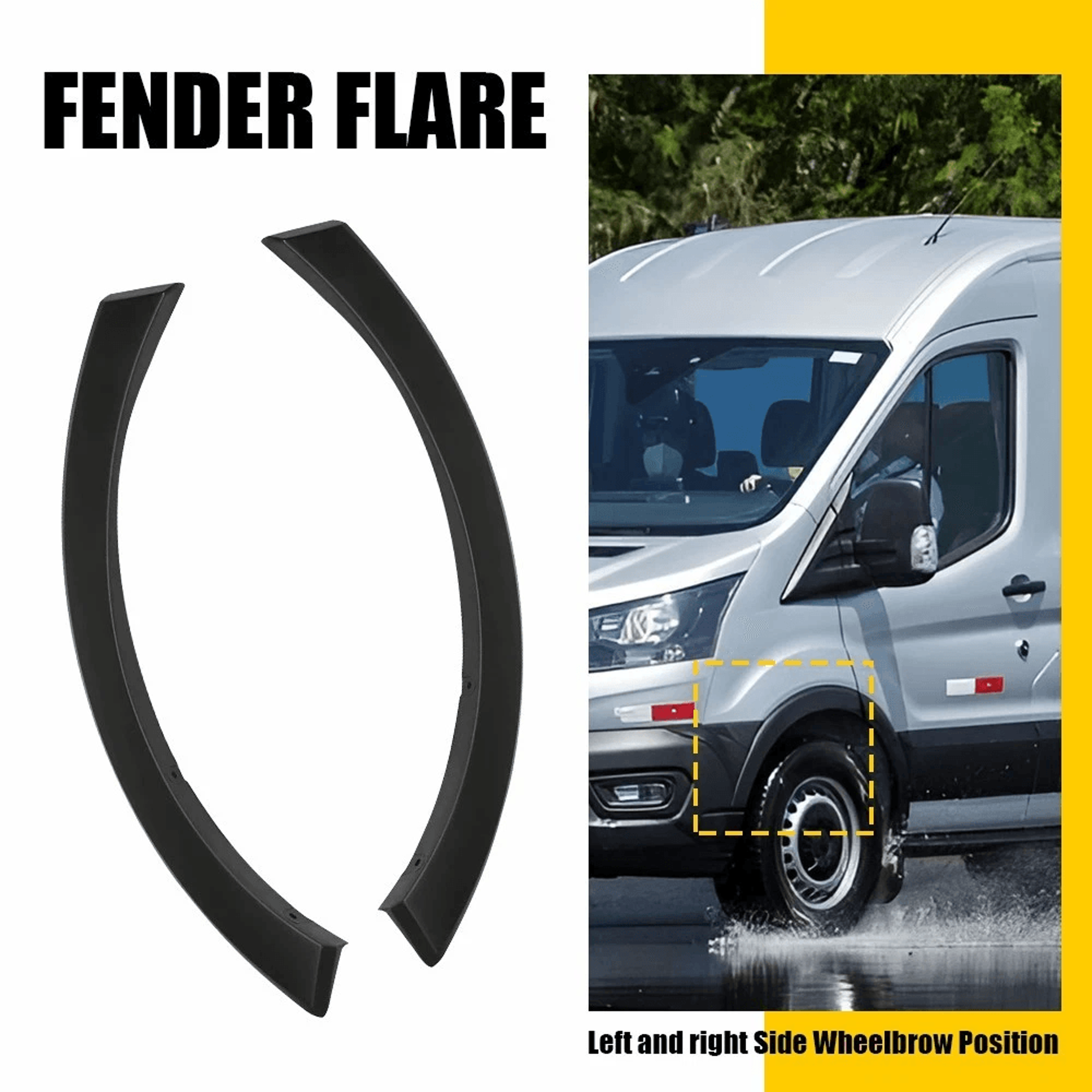 Premium Left Right Side Door Fender Molding Trim Perfect Fit For Your Vehicle 8