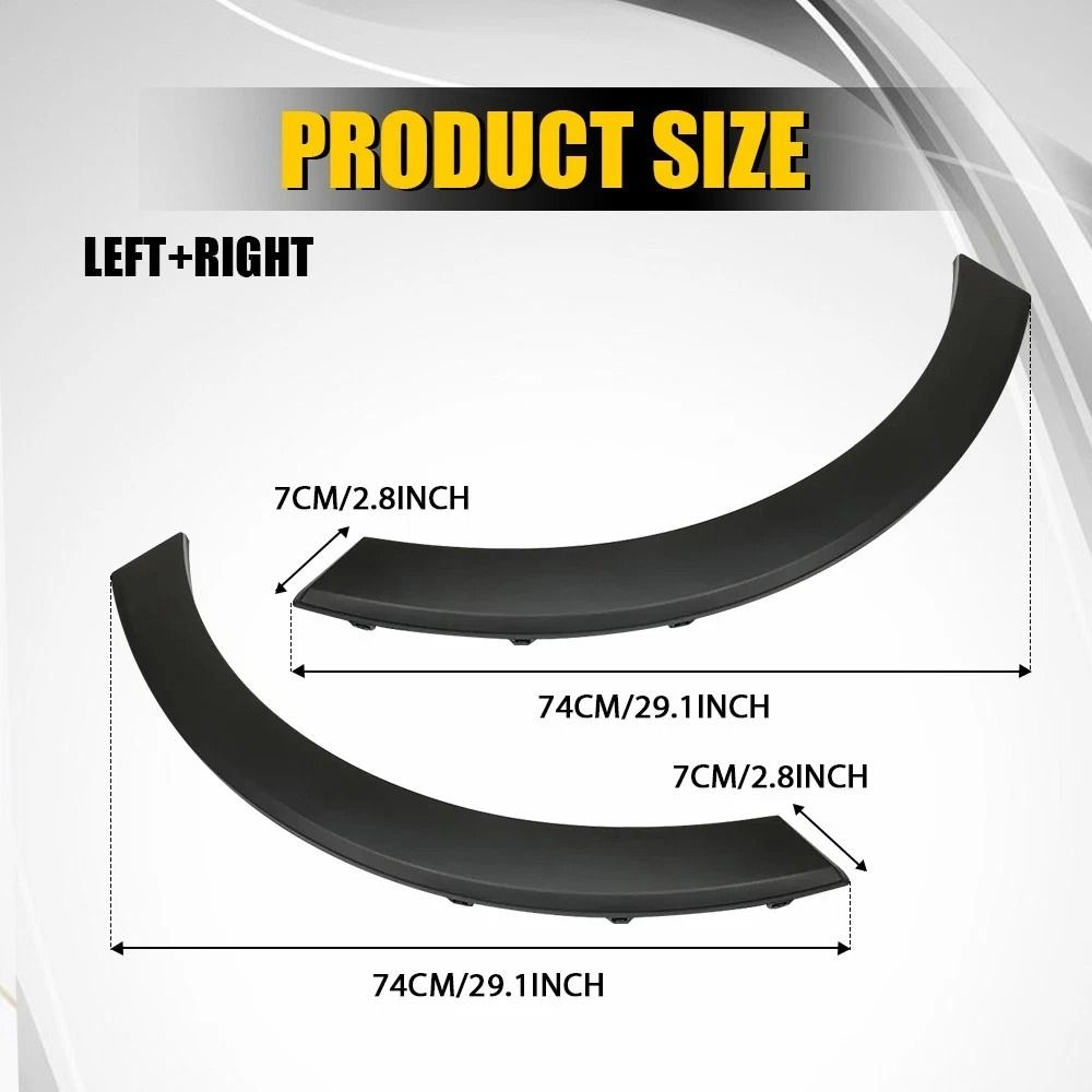 Premium Left Right Side Door Fender Molding Trim Perfect Fit For Your Vehicle 6