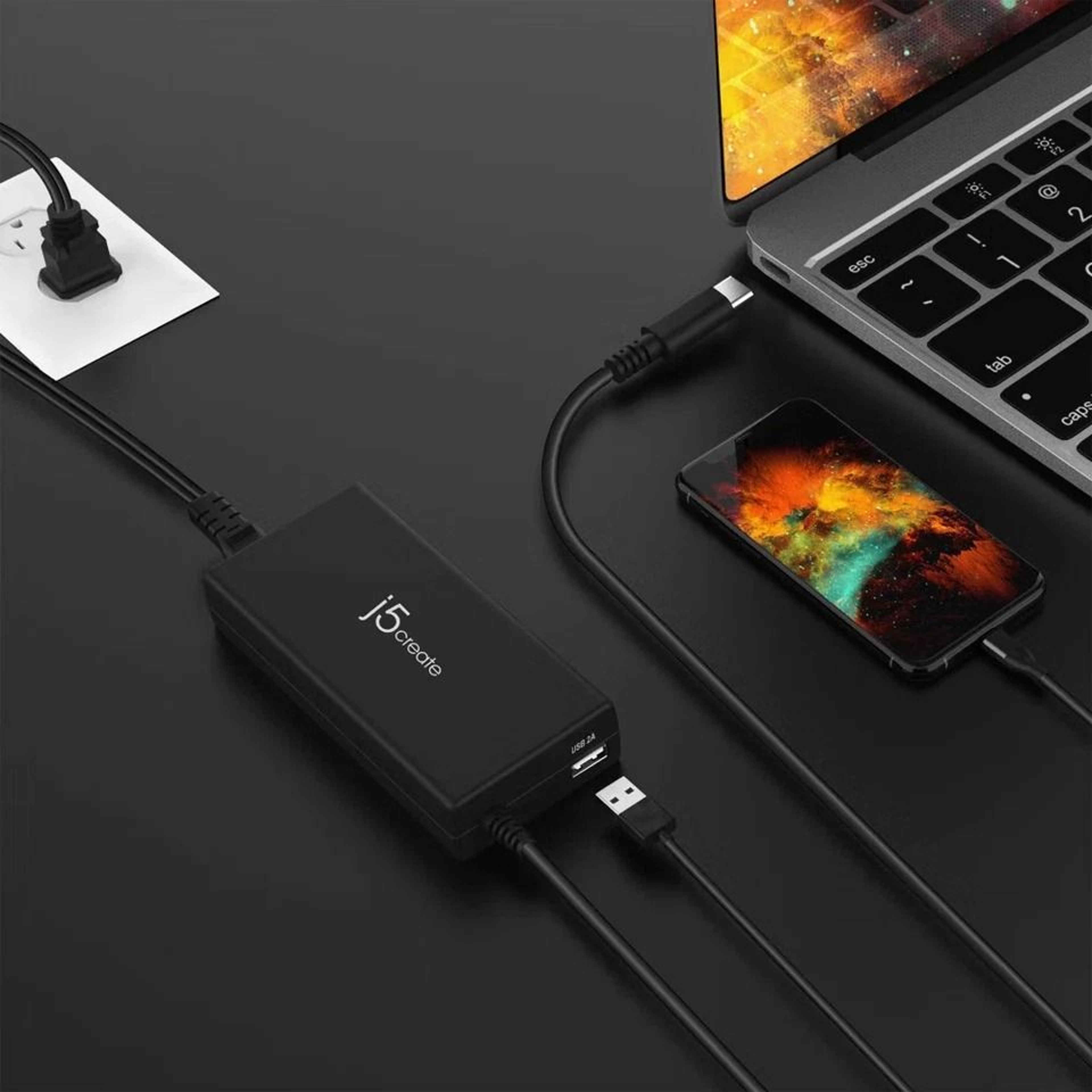 Power Delivery USBC Charger Surge Protection Fast Charging For Chromebook Laptop And Devices 0