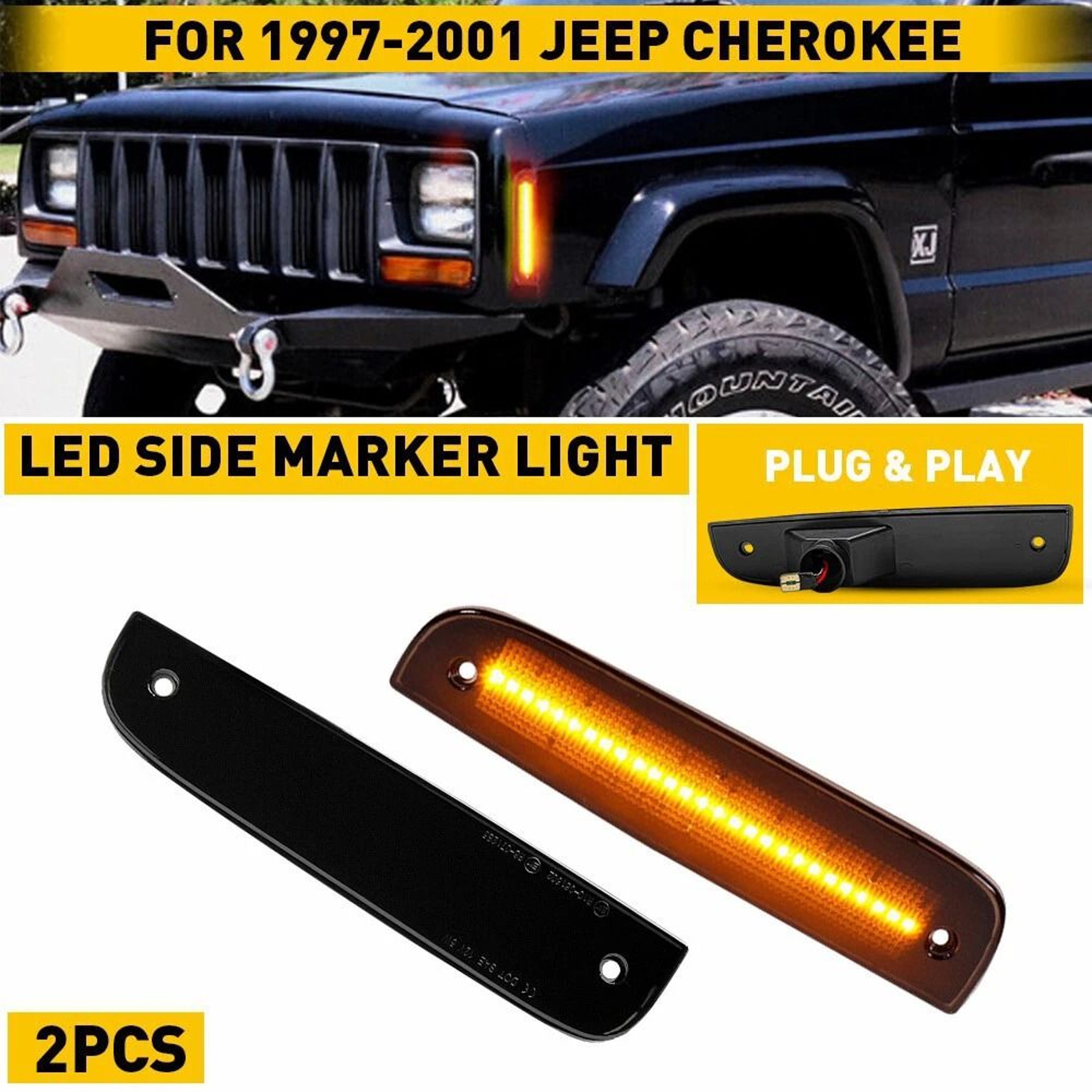LED Side Marker Lights Waterproof High Brightness Front Corner Parking Lights Energy Saving 1