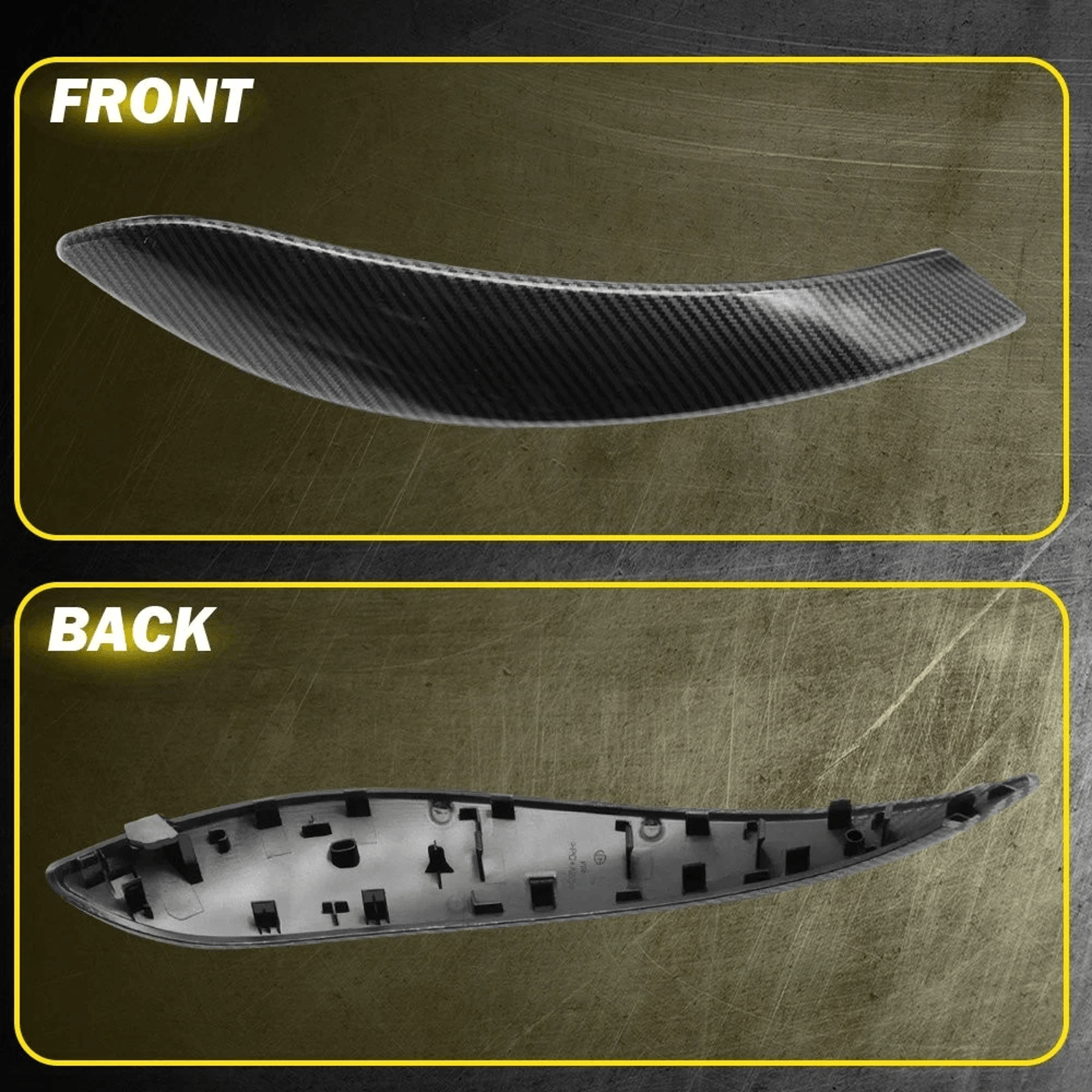 Carbon Fiber Door Handle Trim HighQuality TapeFree Installation Strict Quality Control 3