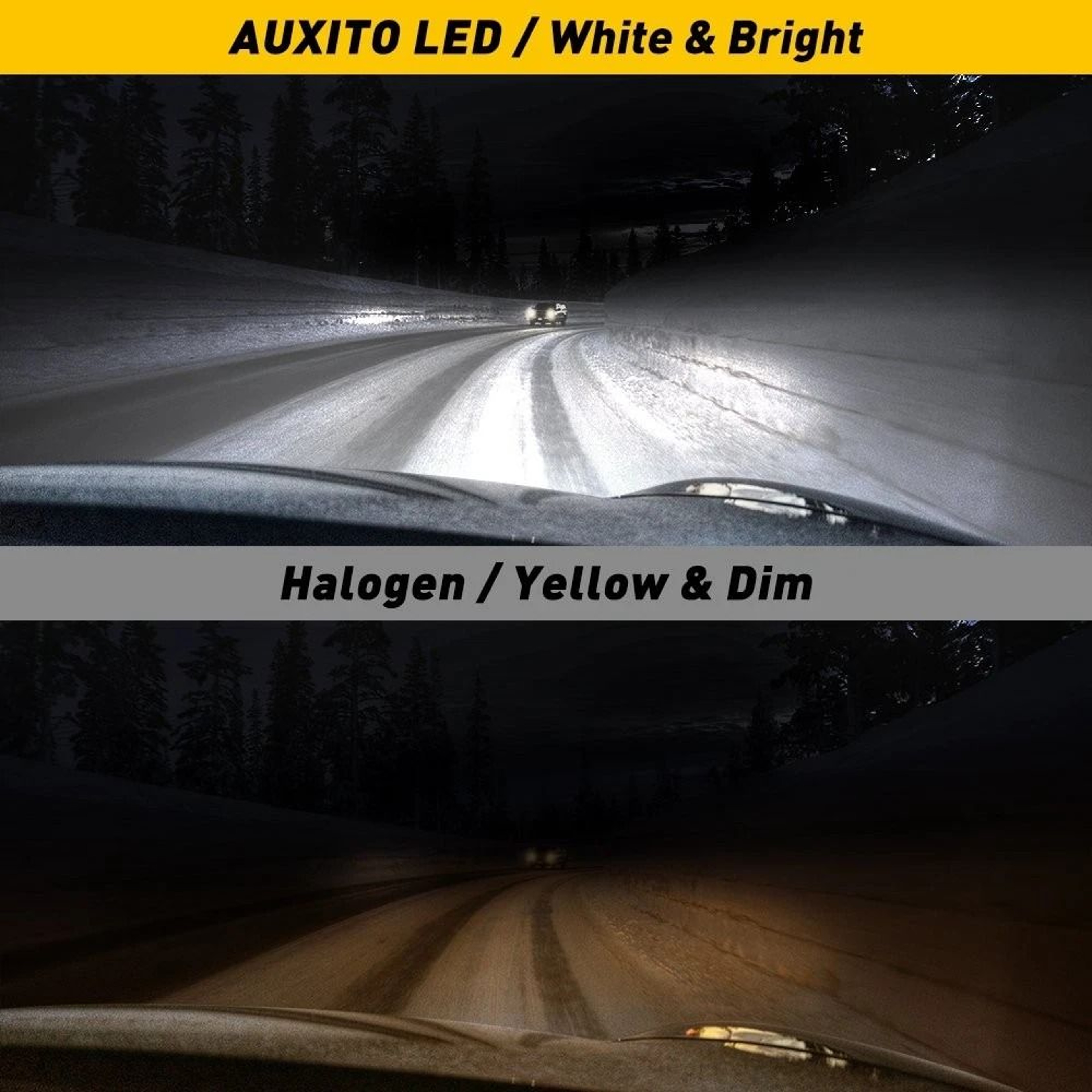 Super Bright LED Headlight Kit Low Beam Bulb White Waterproof  Weatherproof For Harsh Conditions 5