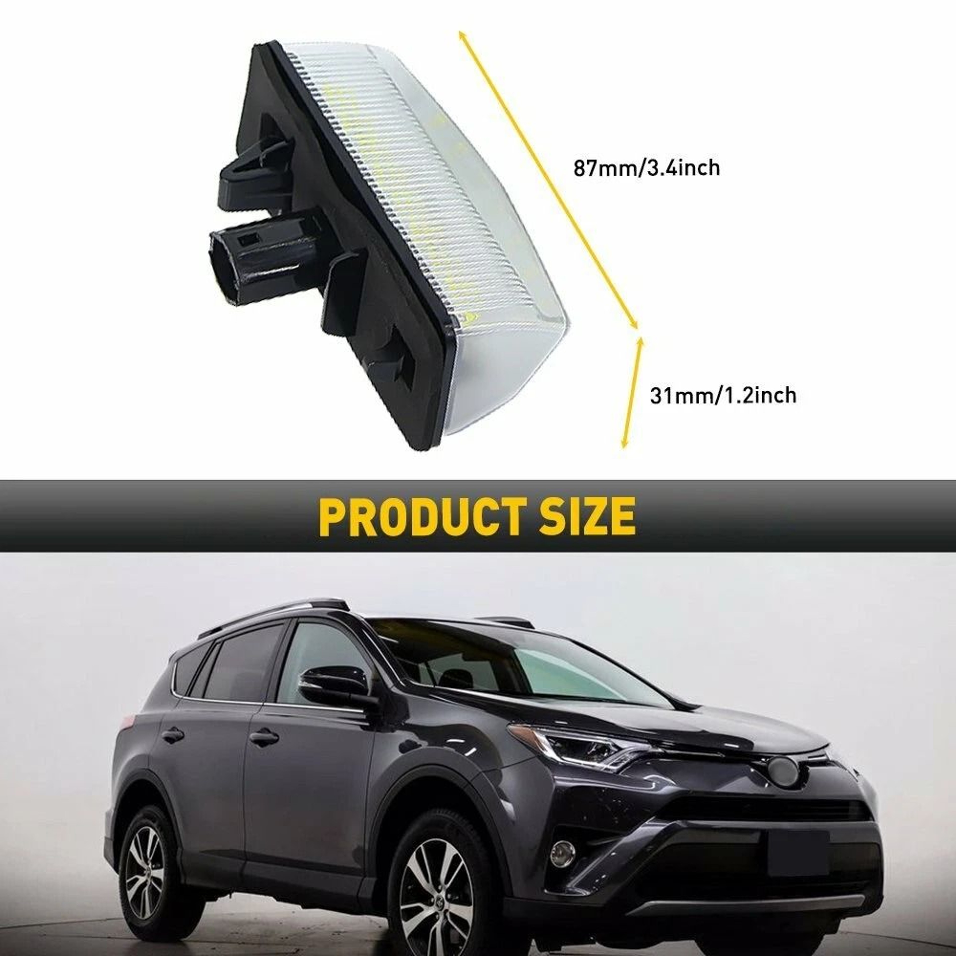 LED License Plate Light Pair Rear Tag Lamp Assembly For Bright Visibility 6
