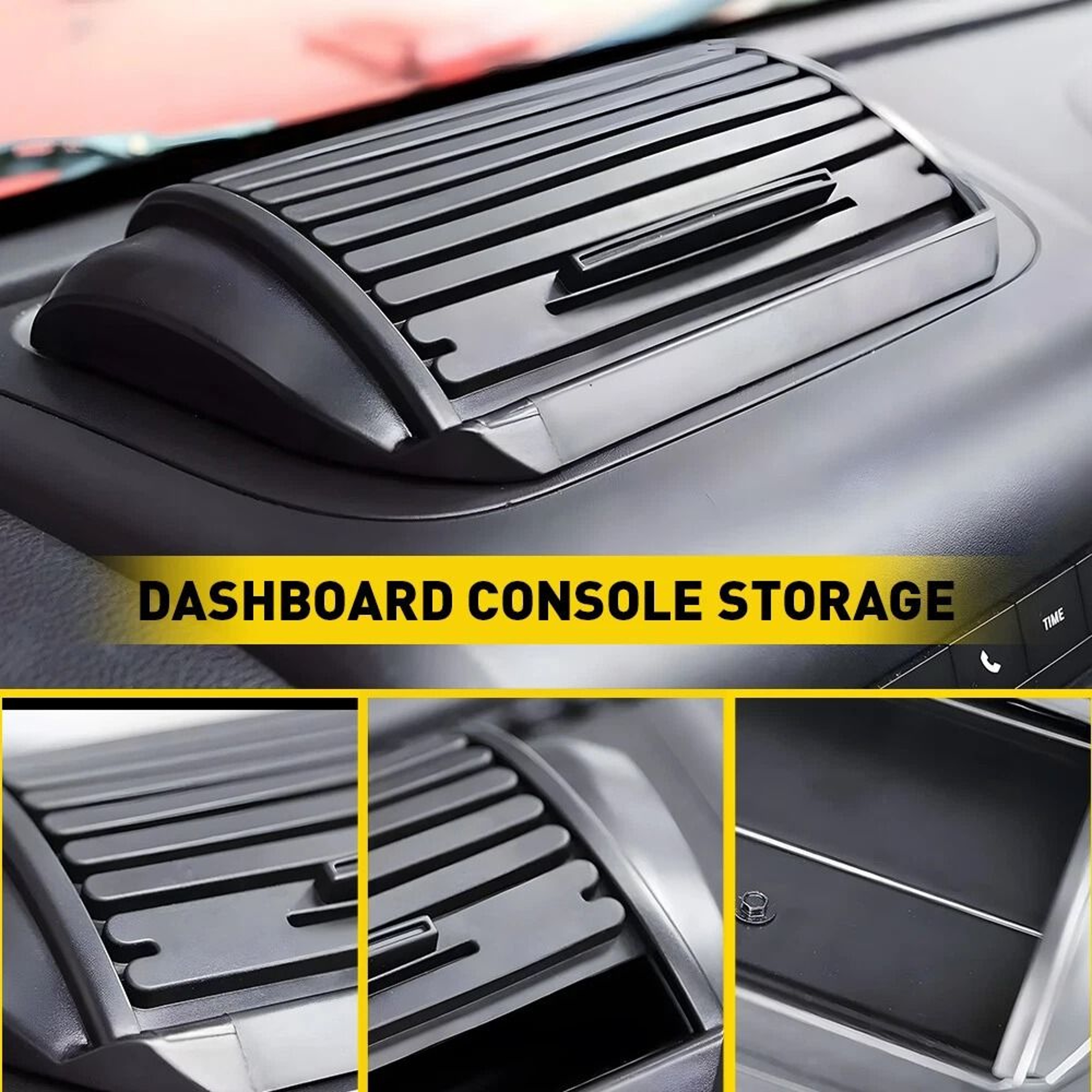 Vehicle Console Storage Box Holder HighQuality Dashboard Organizer Easy Installation Perfect Fit Fo 9