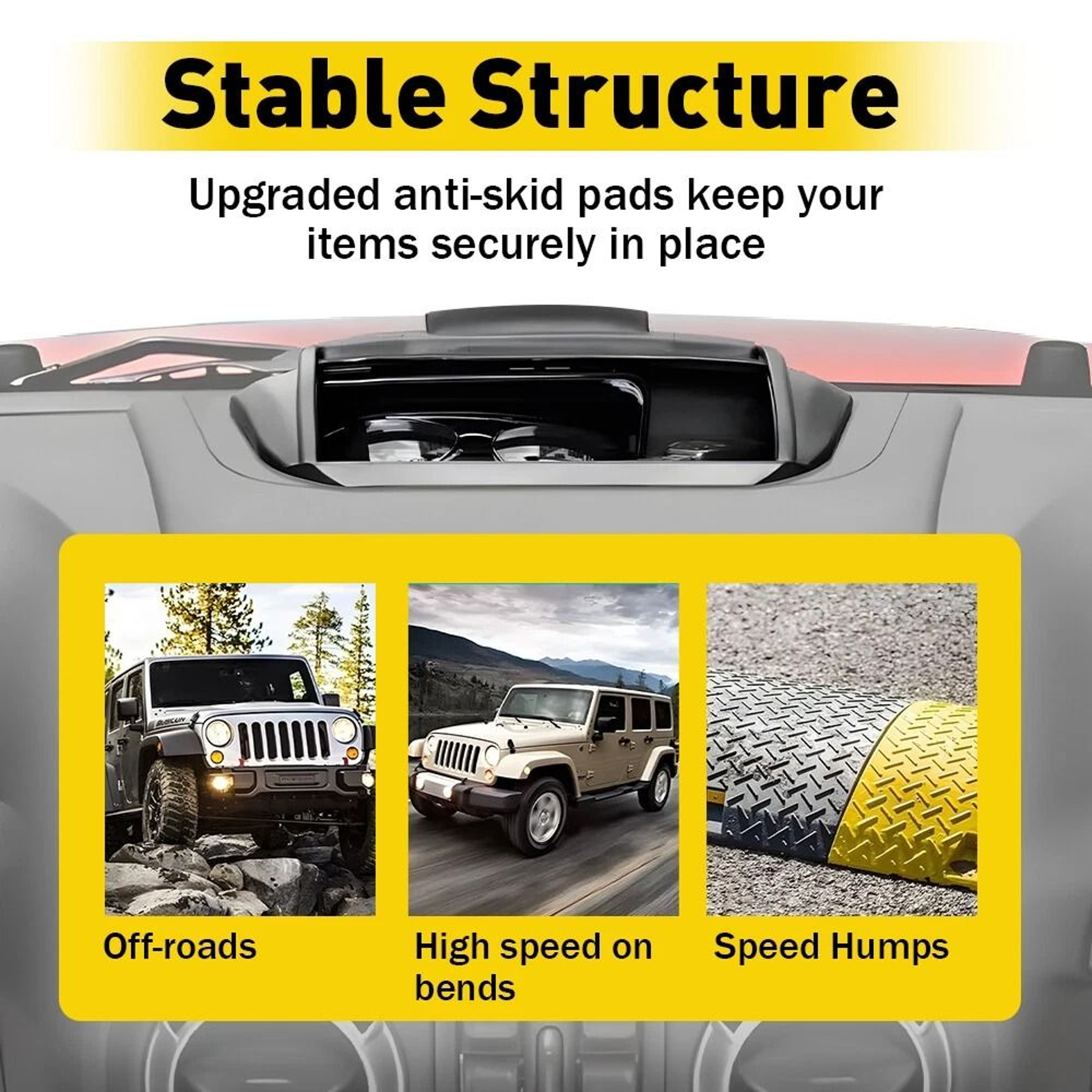 Vehicle Console Storage Box Holder HighQuality Dashboard Organizer Easy Installation Perfect Fit Fo 4
