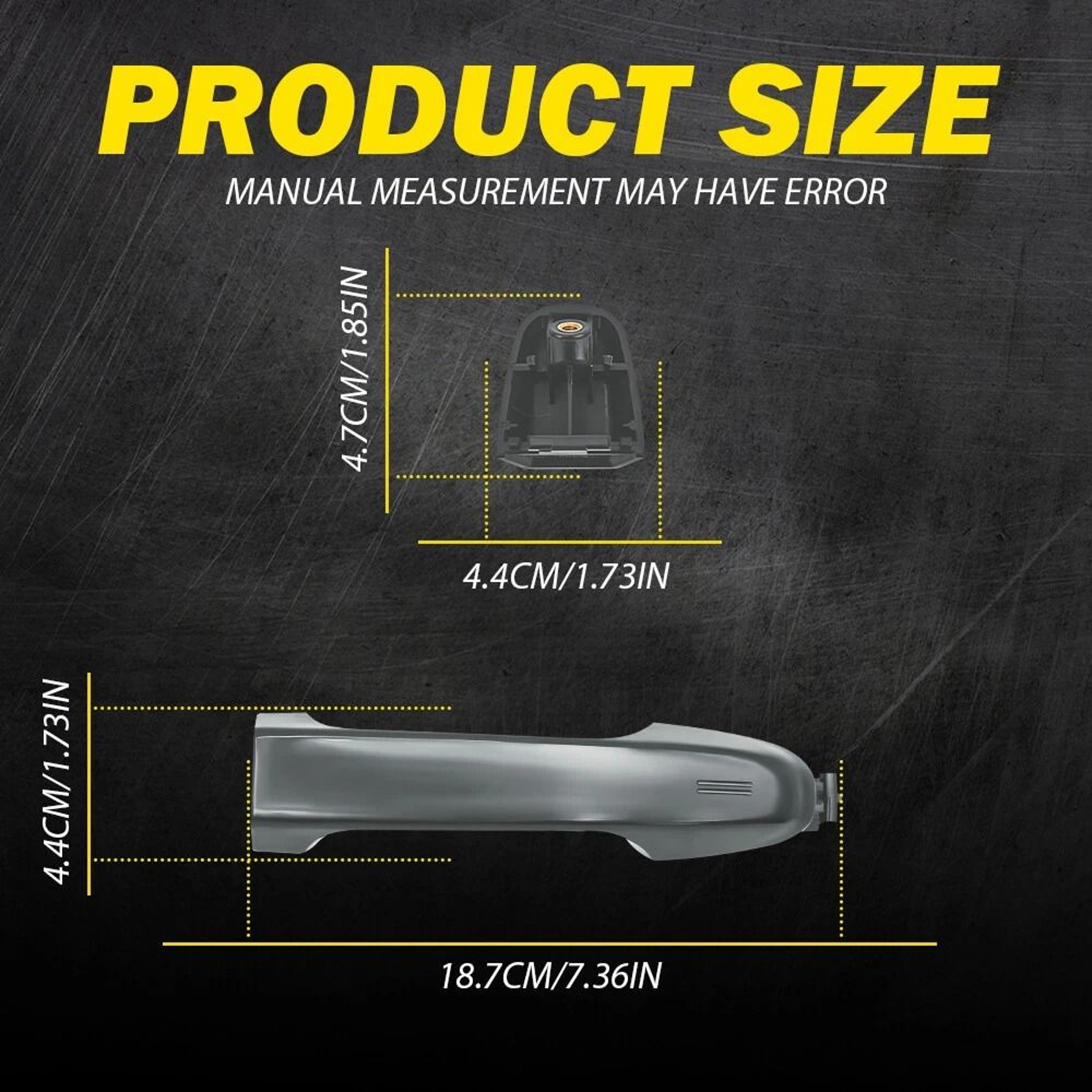 Passenger Gray Front Right Exterior Door Handle For Easy Replacement 3
