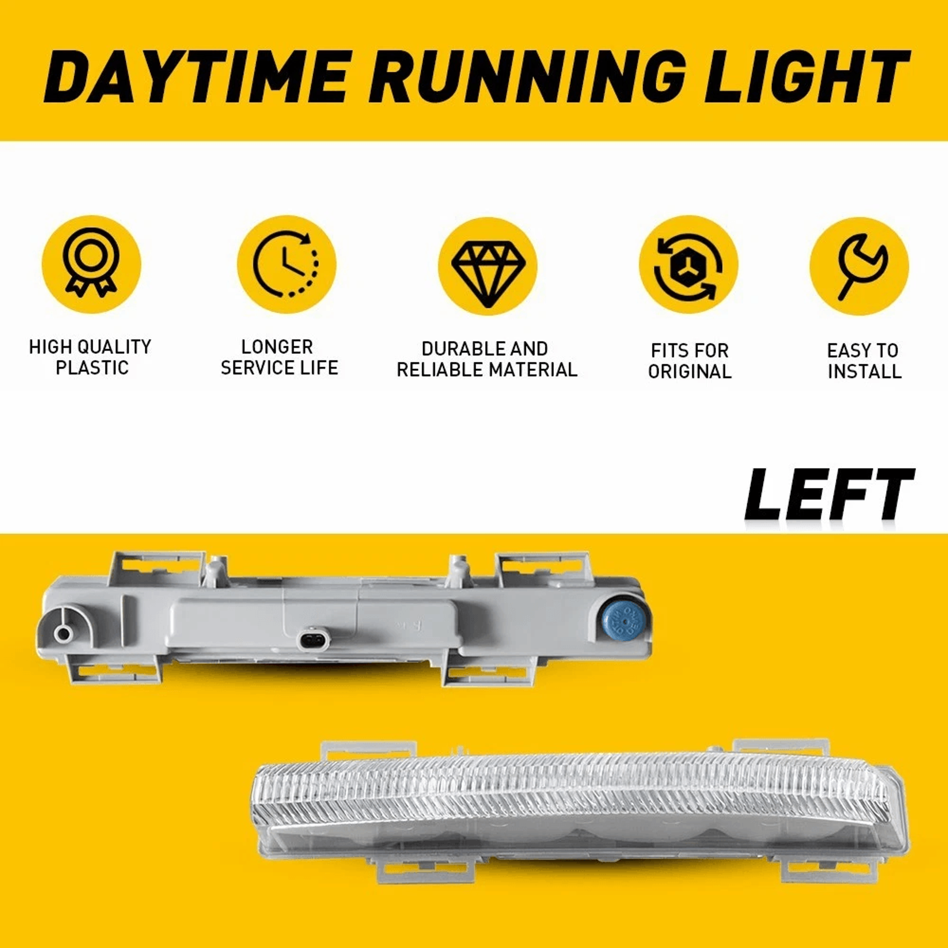 Drive LH Left LED Daytime Running Light Low Power High Brightness 8