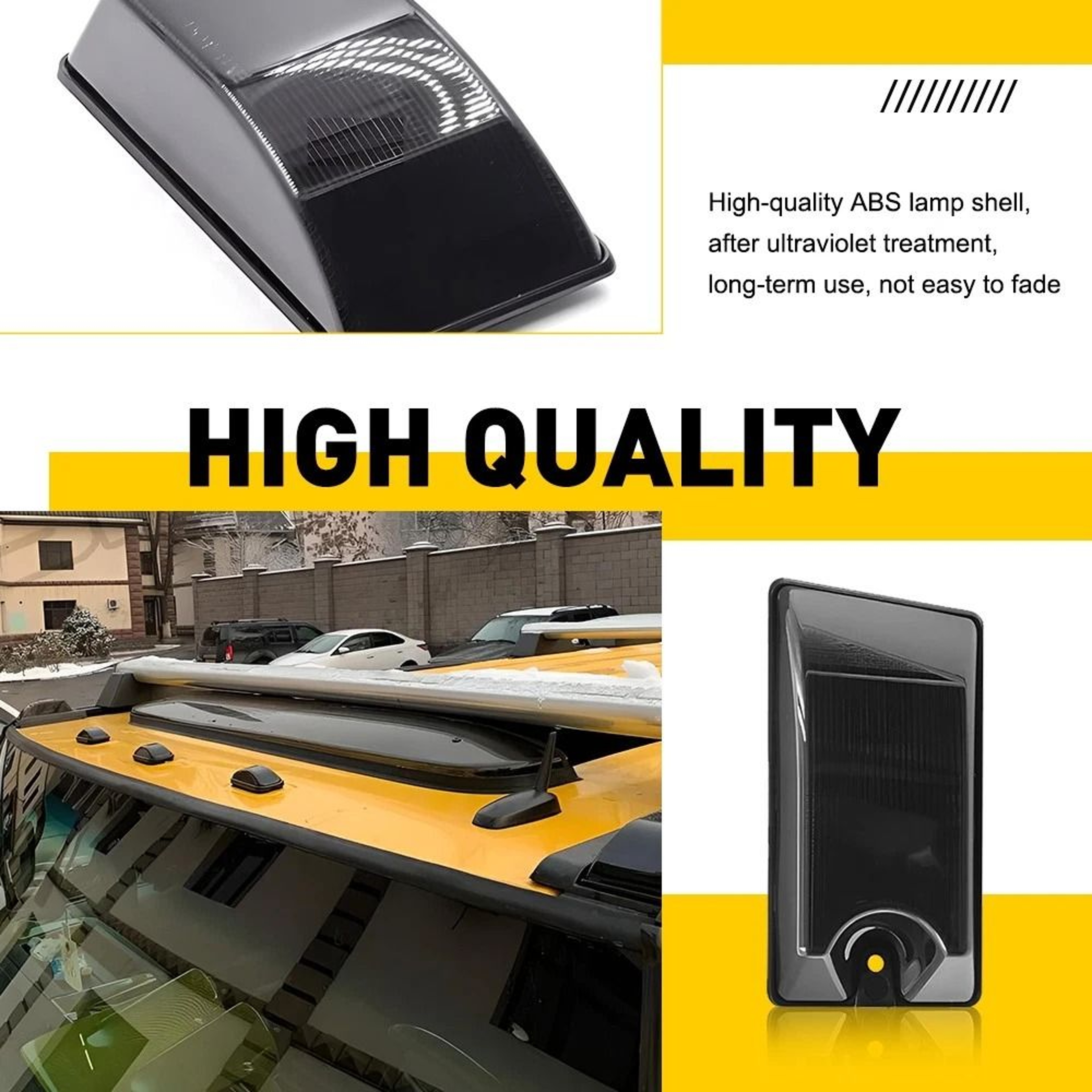 Smoke LED Roof Cab Lights Top Marker Lamps Dot Approved For Trucks 2